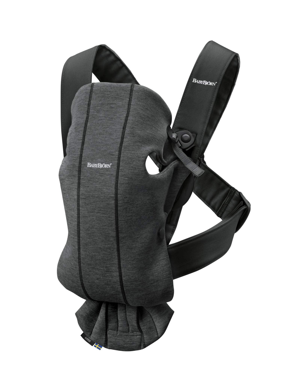 BabyBj?rn Baby Carrier Mini, 3D jersey, Charcoal grey