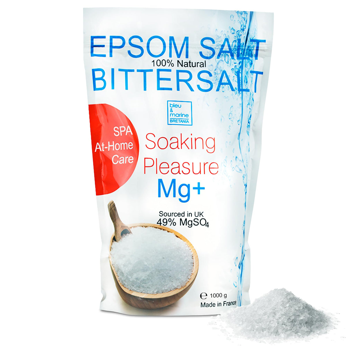 Deep Sleep Epsom Bath Salts - Relaxing Foot Soak & Full-Body Detox - Natural Magnesium for Skin Exfoliation & Muscle Relaxation 1000 g