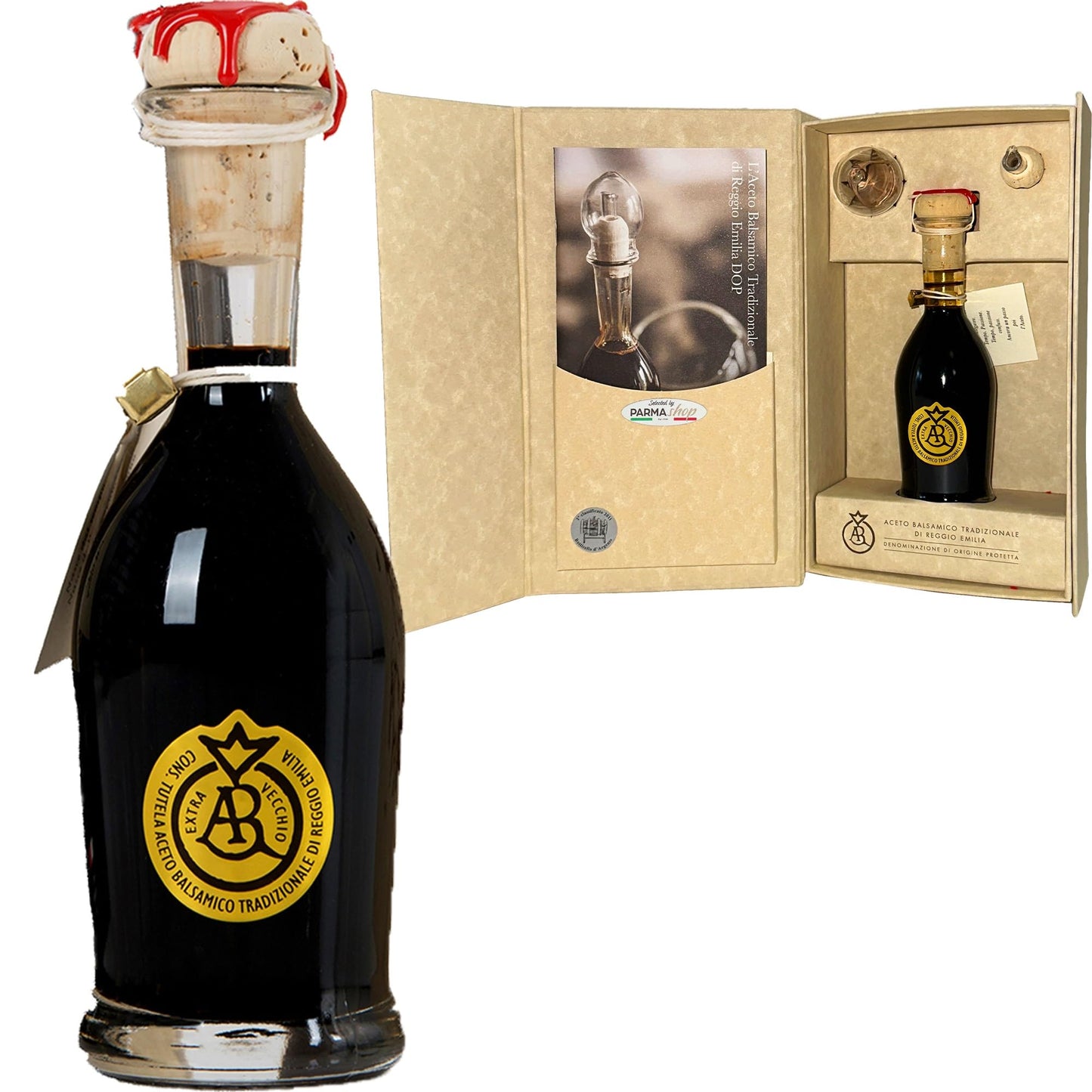 Traditional Balsamic Vinegar of Reggio Emilia PDO - Oro (Gold Label) - More Than 25 Years - Selected by PARMAshop