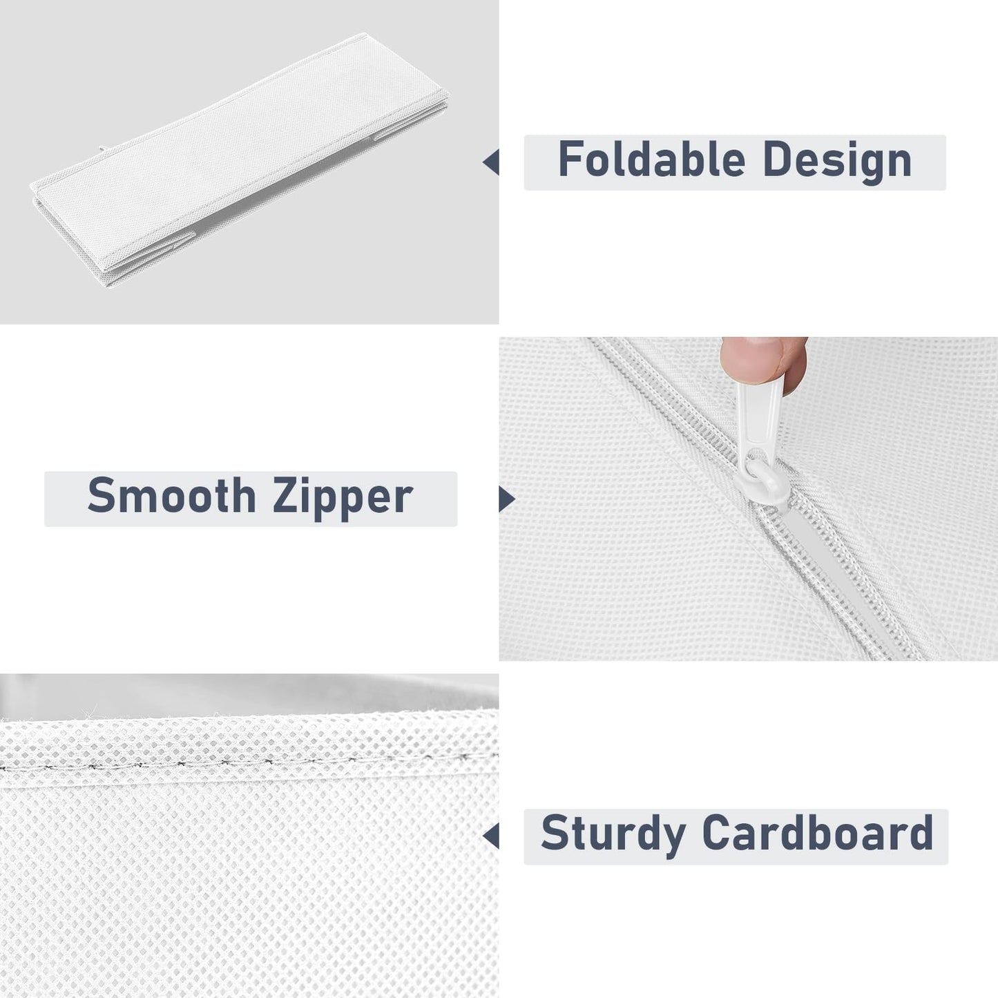 DIMJ 20Pack Underwear Drawer Organiser - Fabric Drawer Dividers for Clothes