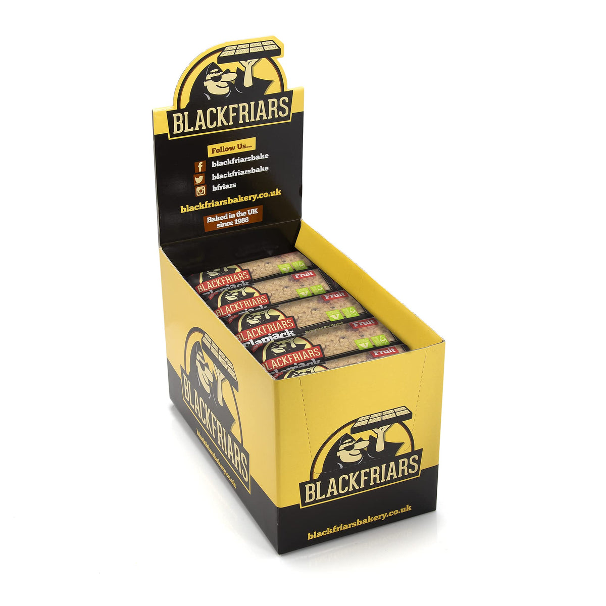 Blackfriars Flapjack Multipack Bars - Fruit Flapjacks 25 x 110g | Flapjack Bars Individually Wrapped | Breakfast Bars | Vegans and Vegetarians [UK