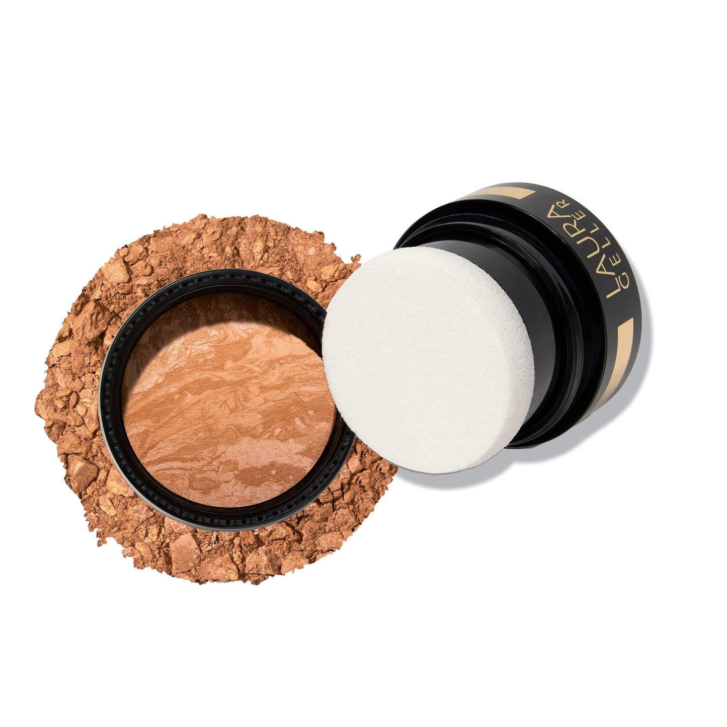 LAURA GELLER NEW YORK Baked Balance-n-Glow To Go Travel Size Illuminating Foundation - Golden Medium - Buildable Sheer to Light Coverage - Satin