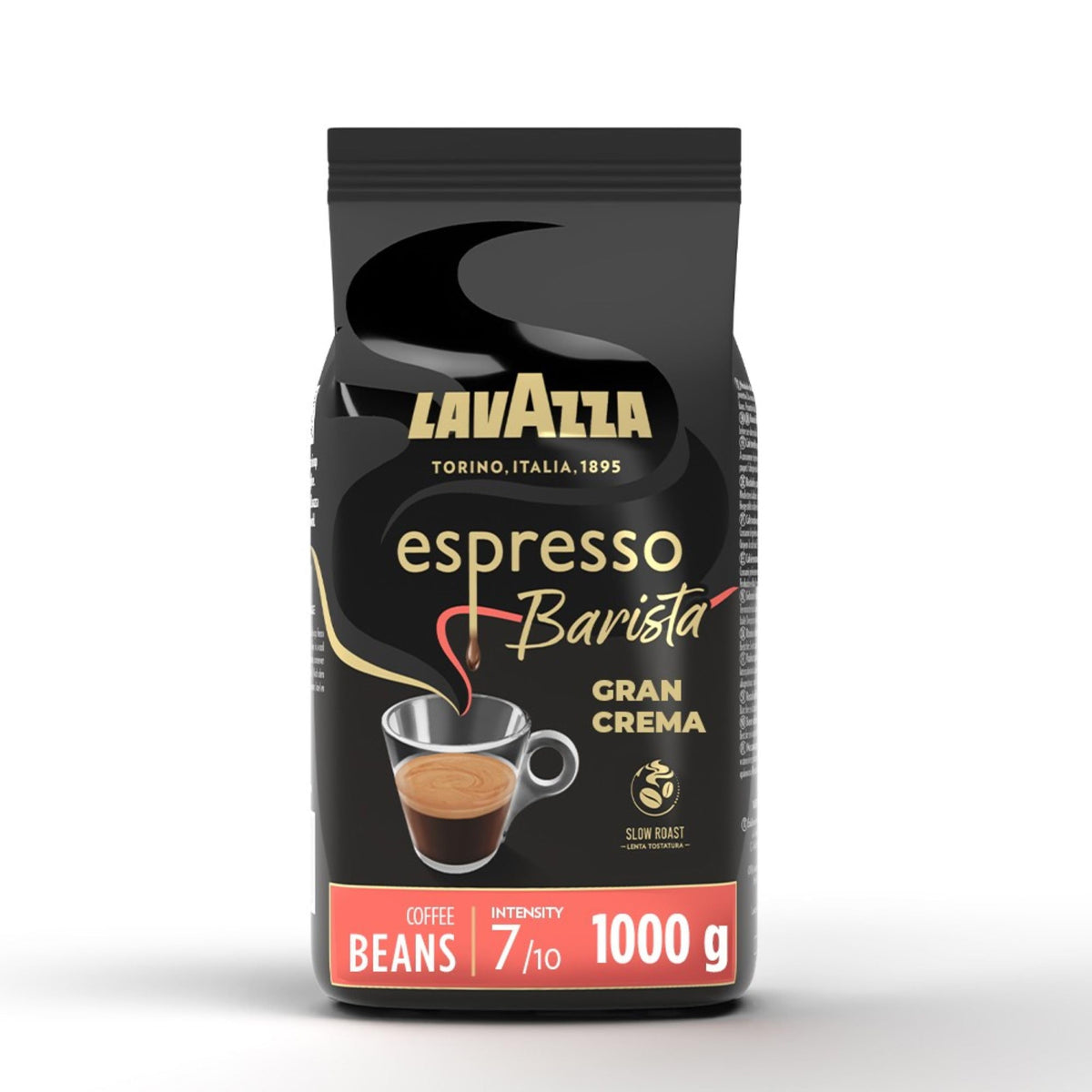 Lavazza Barista Gran Crema, Arabica And Robusta Drum Roast Coffee Beans, Pack Of 1kg