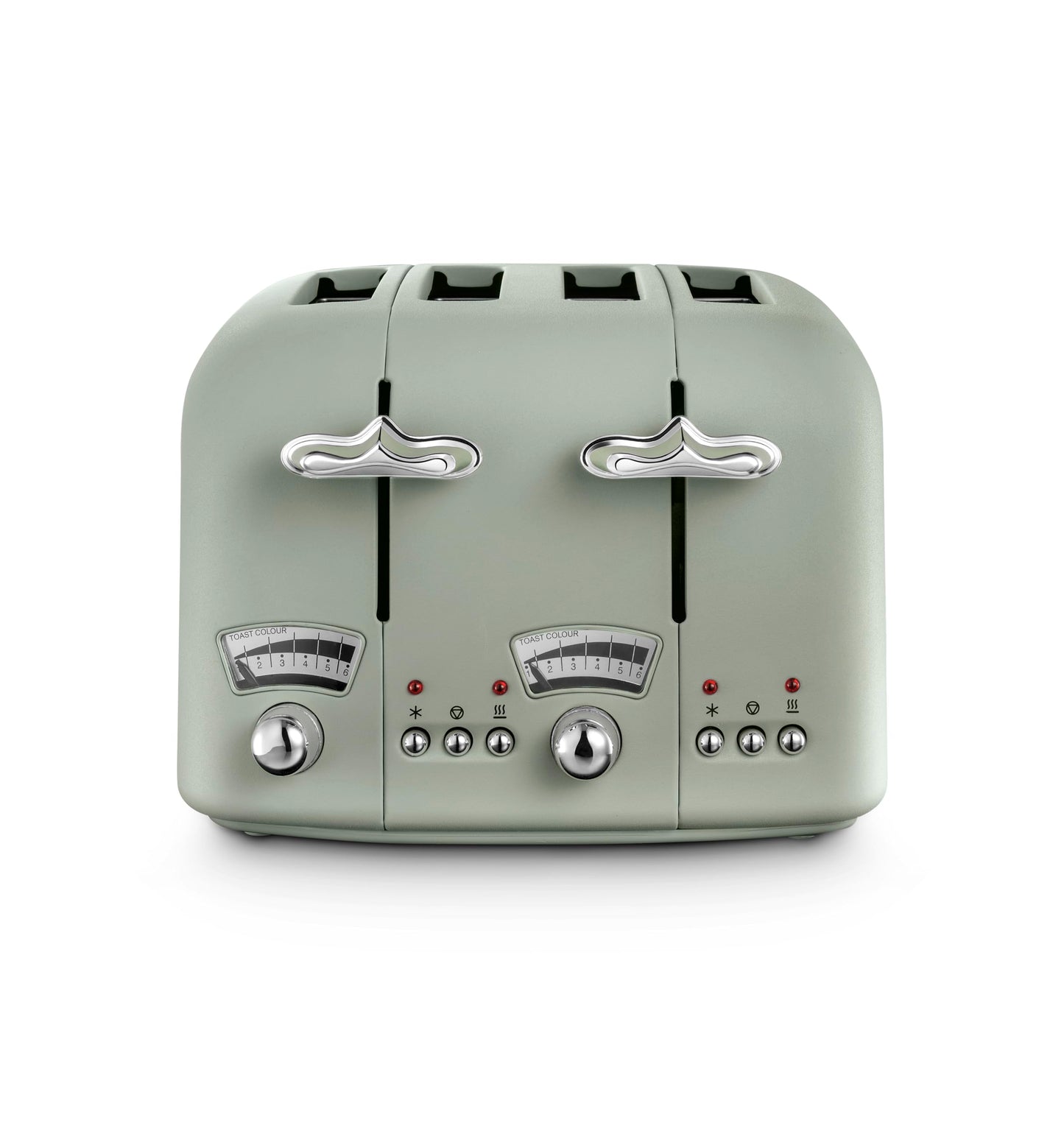 De'Longhi Argento Flora CT04.GR 4 Slice Toaster - Peppermint Green