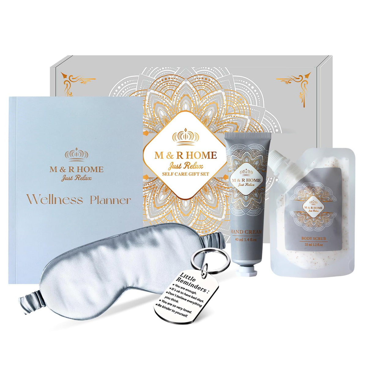 Self Care Gift for Women, Pamper Gifts for Women ? Mother?s Day Gift, Spa Relaxation Kit, Birthday, Anniversary, Thank you Gift ? Wellness Journal