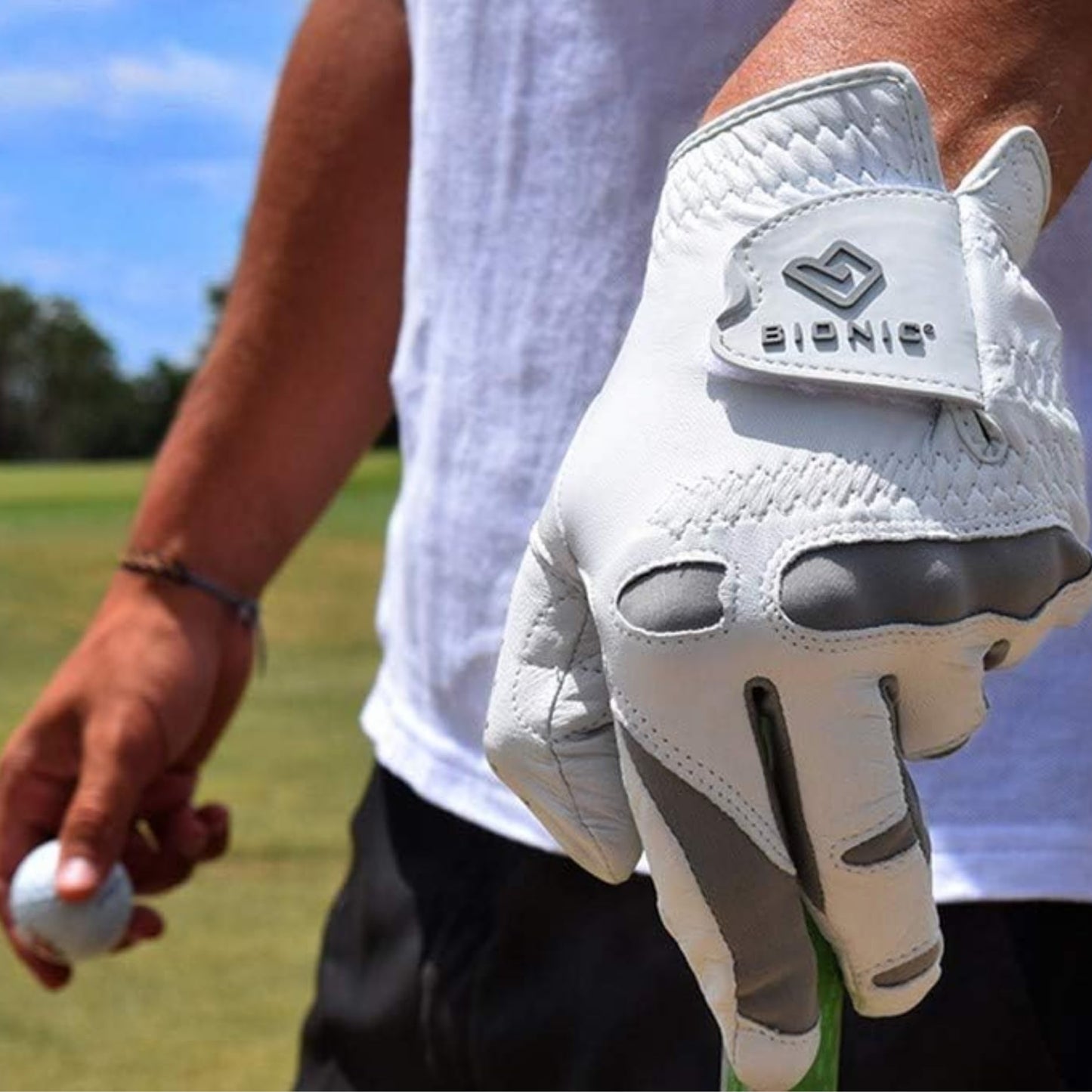 Bionic Gloves Men's Performance Grip Pro Premium Leather Golf Glove (3X-Large, Left)