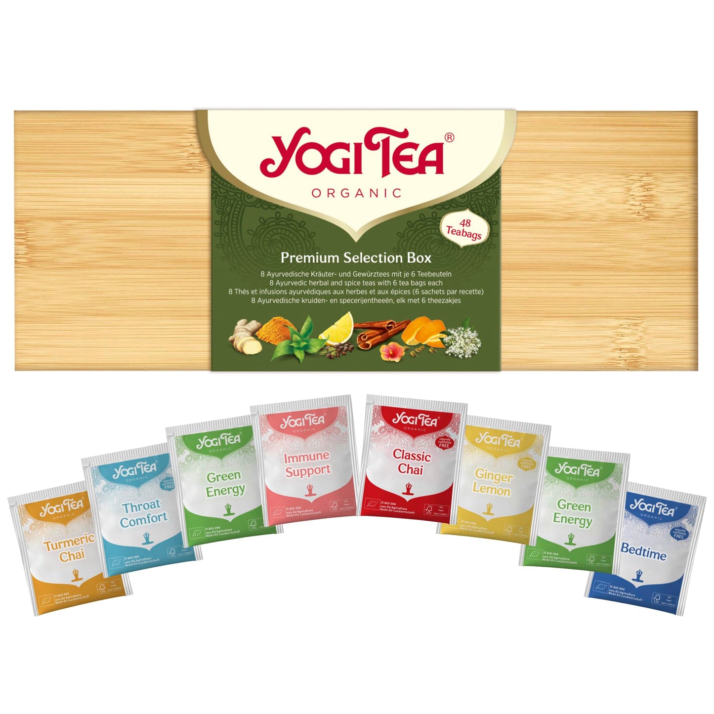 Yogi Tea Wooden Box Organic 90g