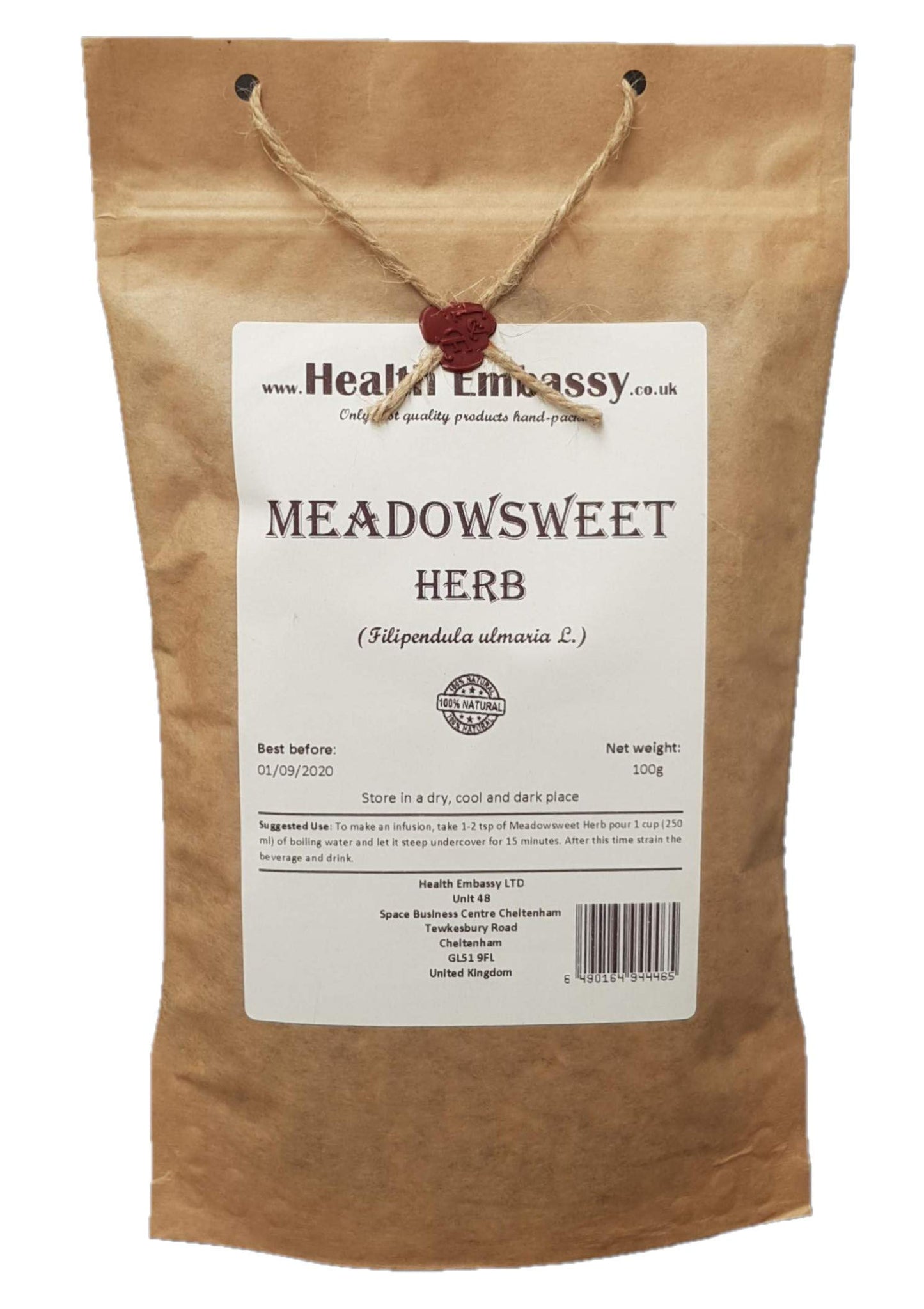 Health Embassy Meadowsweet Herb (Filipendula Ulmaria L) (100g)