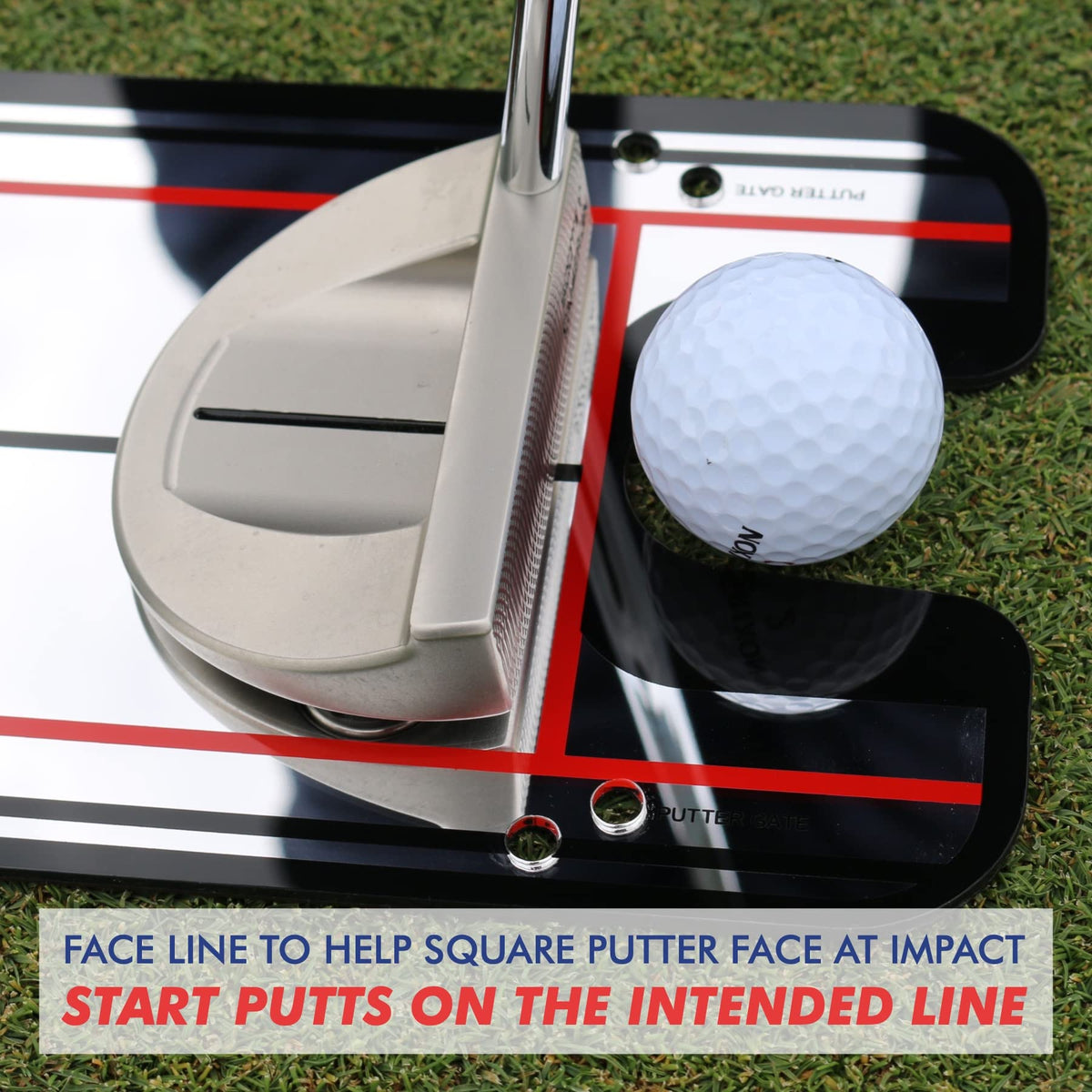 EyeLine Golf Putting Alignment Mirror, Portable Practice Putting Trainer, Mirror Size 12 x 6 Inches, As Seen on PGA Tour, Made in USA. Use Outdoors or
