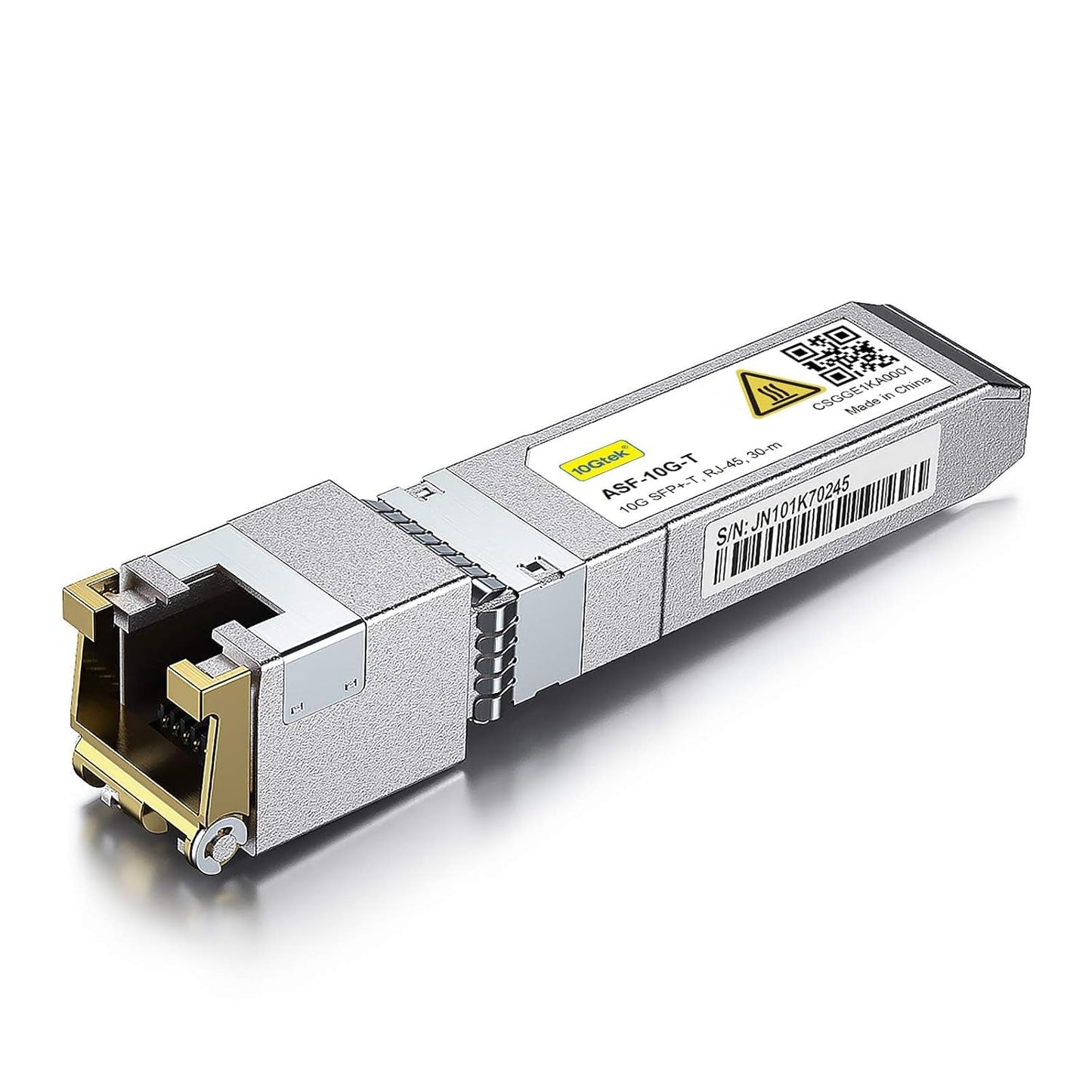 10Gtek 10Gb SFP+ RJ45 Copper Module 30-meter, 10GBase-T SFP+ Transceiver Compatible for Cisco SFP-10G-T-S, Ubiquiti UniFi UF-RJ45-10G, Netgear,