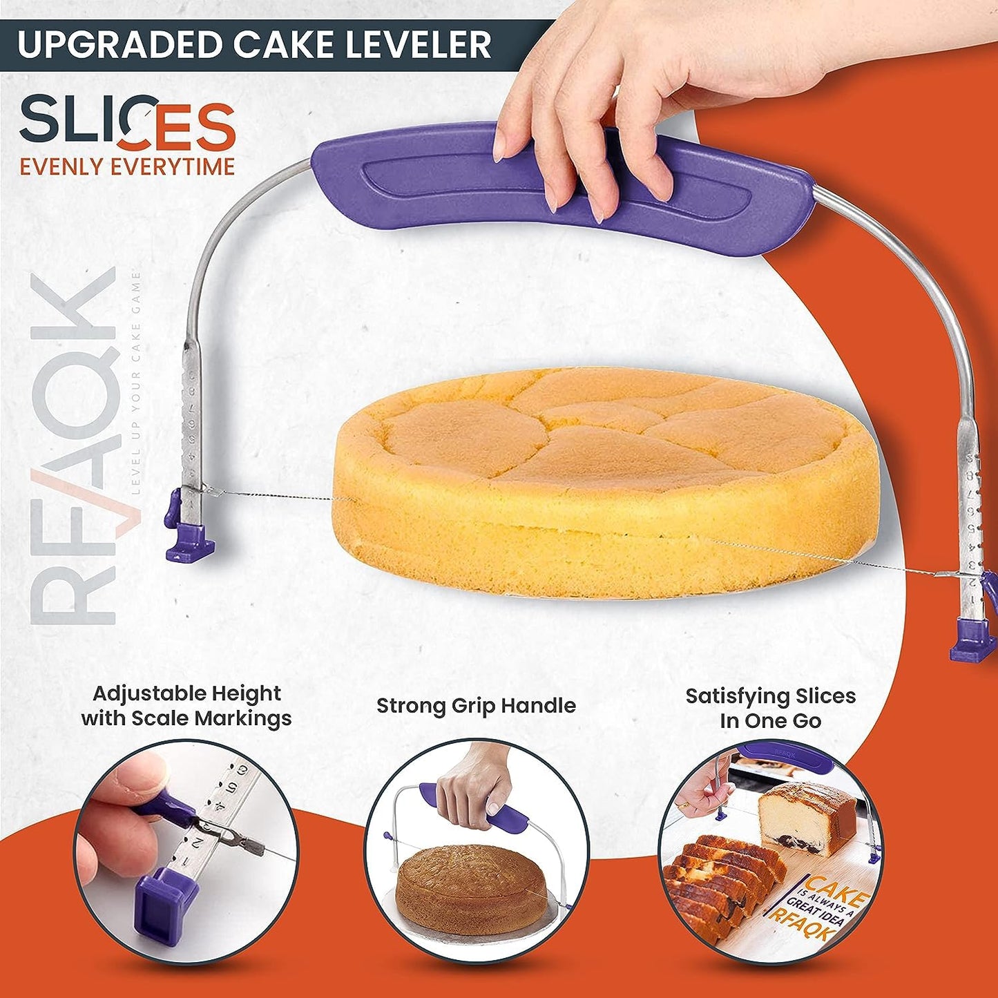 RFAQK 50PCs Cake Turntable Set - 12" Aluminium Alloy Cake Decorating Turntable- Professional Cake Decorating Kit with Straight & Offset Icing