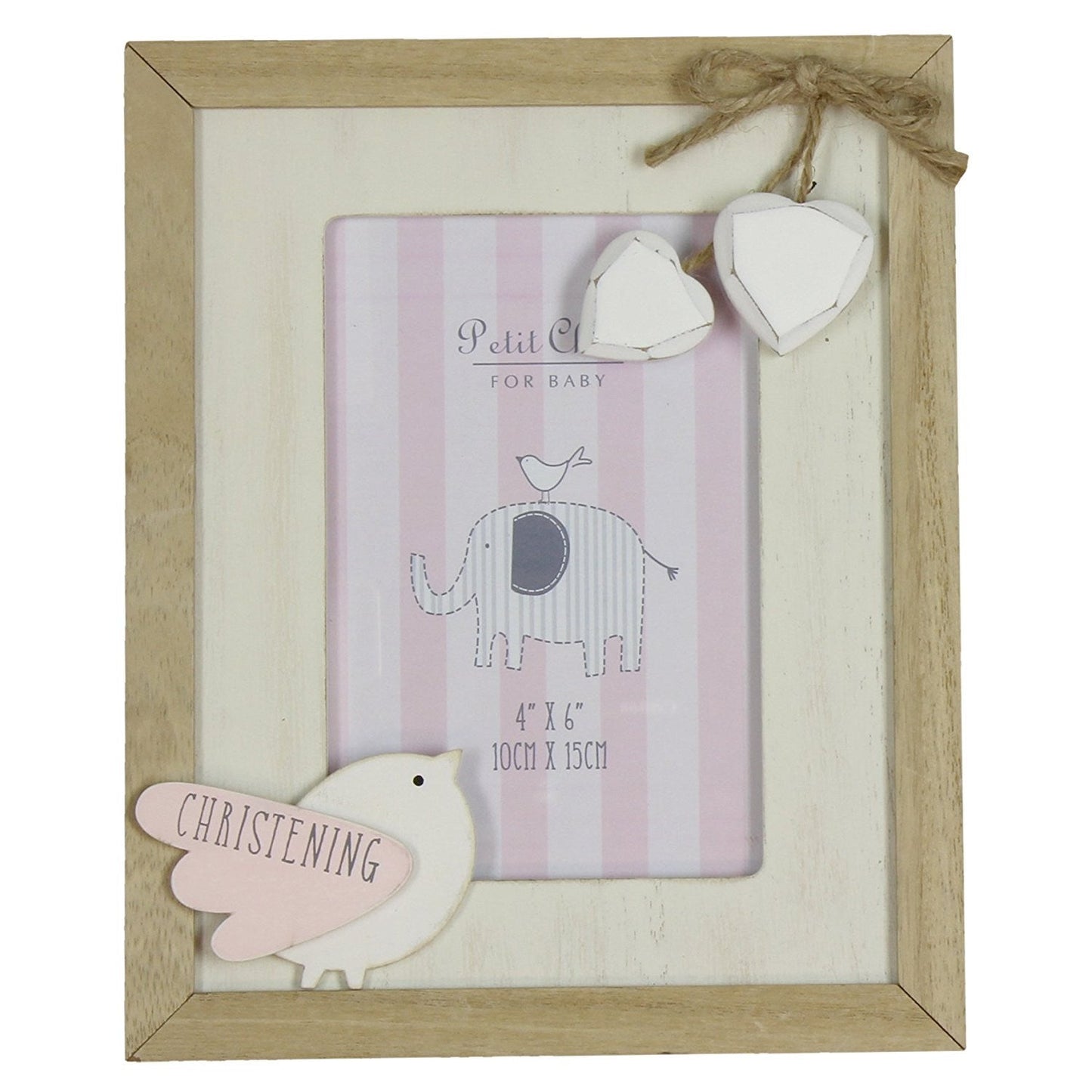 petit cheri 4 x6 christening frame