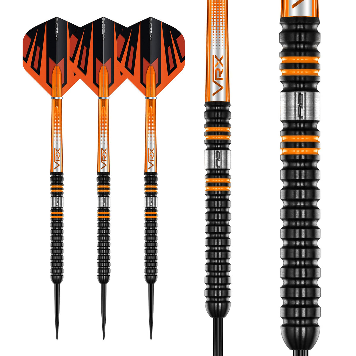 RED DRAGON Amberjack Pro 1 24 Gram Premium Tungsten Darts Set with Flights and Stems