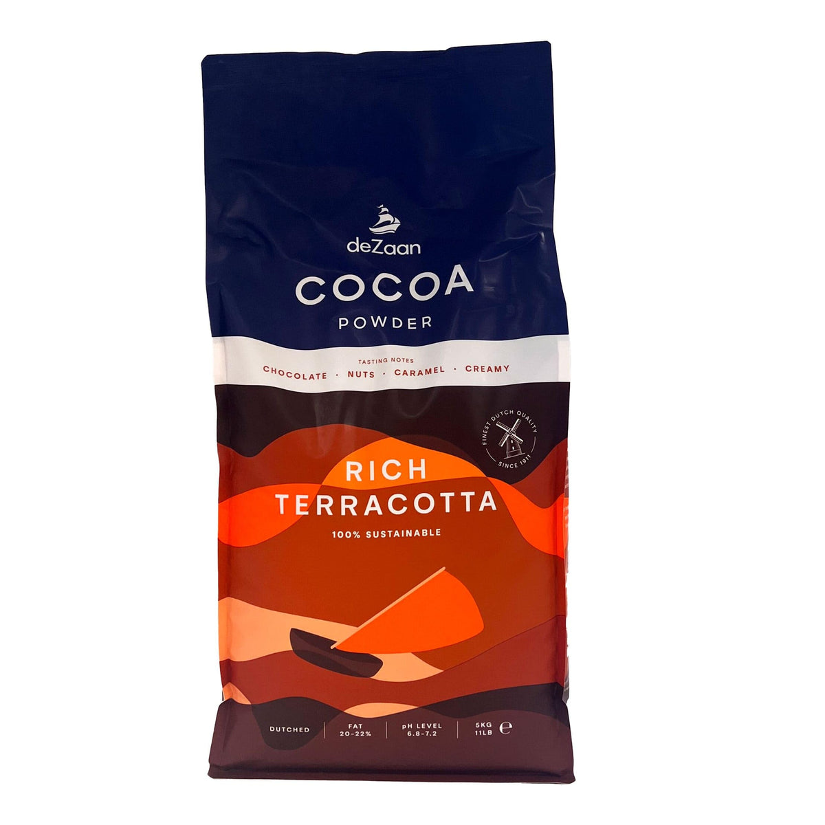 deZaan Rich terracotta cocoa powder (20-22% fat) - 5kg