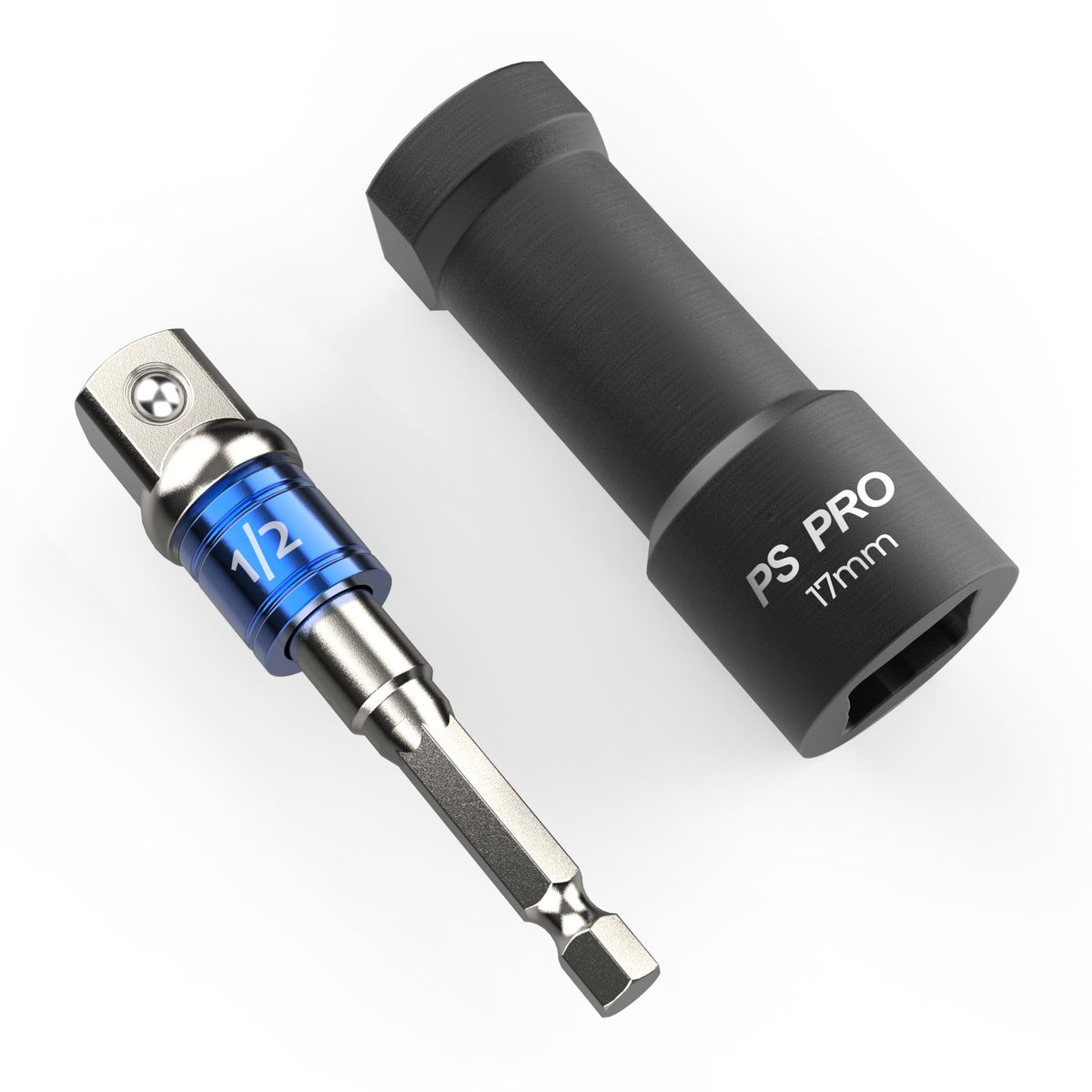 Sevko PS PRO 17 mm Unistrut Channel Socket Set ? 1/2 Inch Drive Alloy Steel Impact Socket with Adapter for Quick and Efficient Use (Black Oxide)