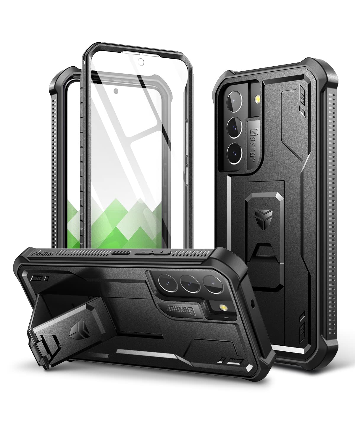 Dexnor Compatible with Samsung Galaxy S22 5G Case with Built-in Screen Protector Military-Grade 360 Full Body Shockproof Bumper Protection Cover with