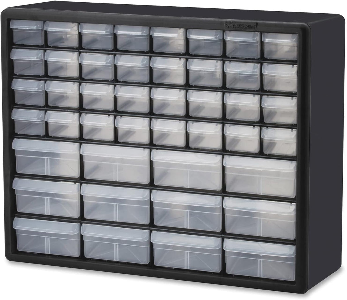 Akro-Mils 10144 44-Drawer Plastic Drawer Storage Cabinet for Garage Organization, Lego Storage, Teacher Toolbox, Makeup Organizer, and More, 50.8 cm W