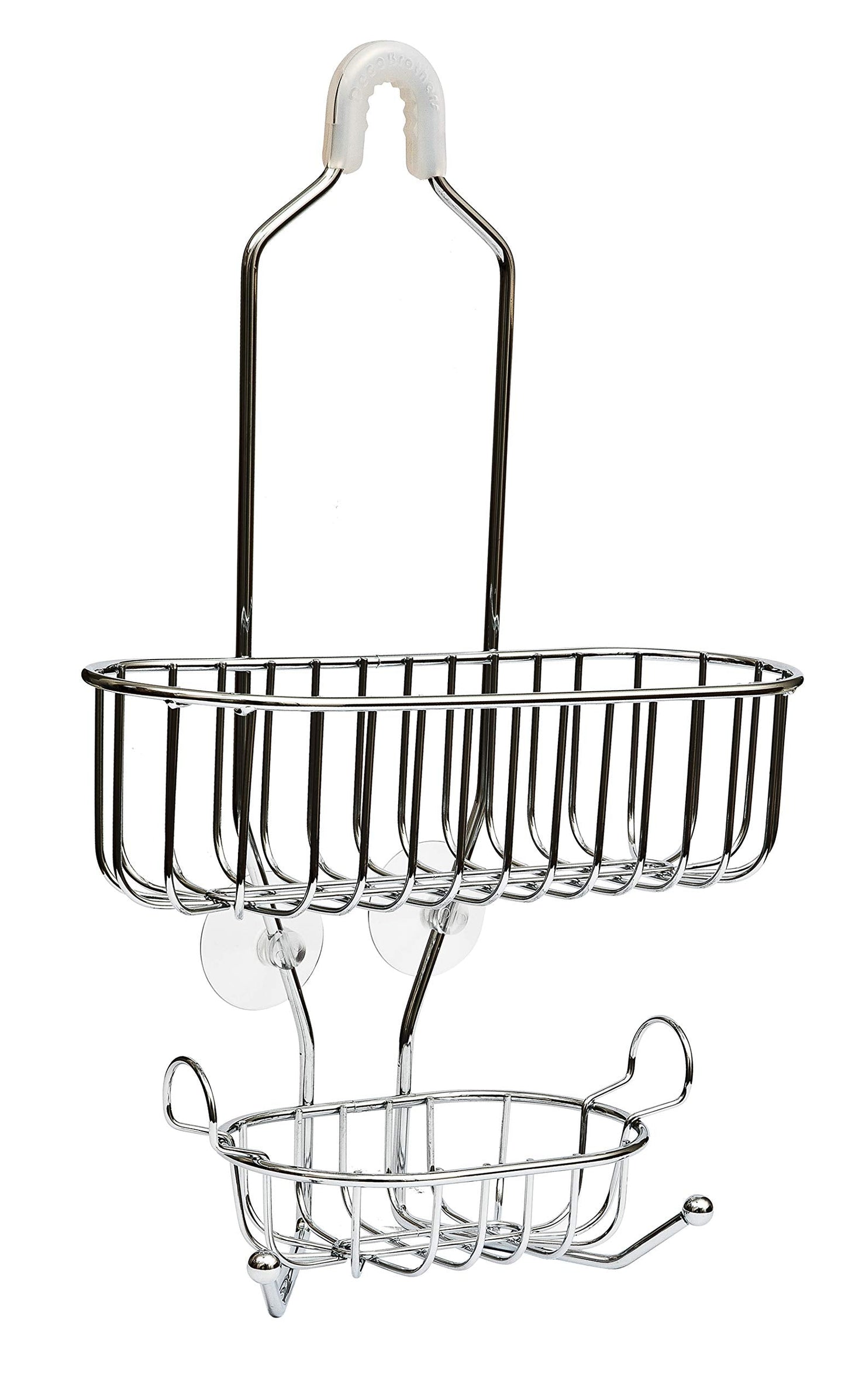 Amtido Shower Caddy Bathroom Rack ? Hanging Organiser Basket ? Chrome Finish