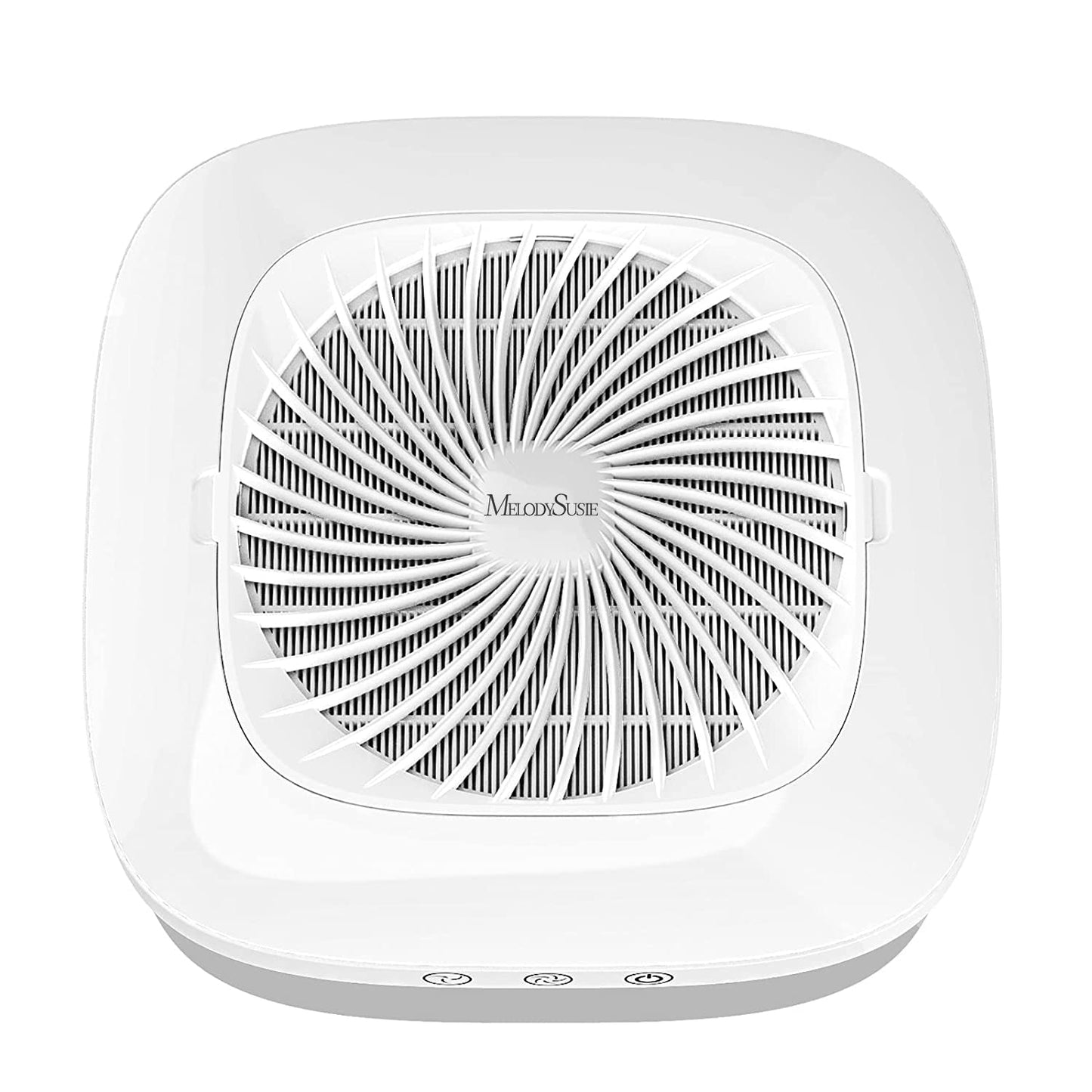 MELODYSUSIE Nail Dust Collector with Reusable Filter Low Noise Nail Vacuum Cleaner Fan Electric Nail Dust Suction Machine for Acrylic Nails Polishing,