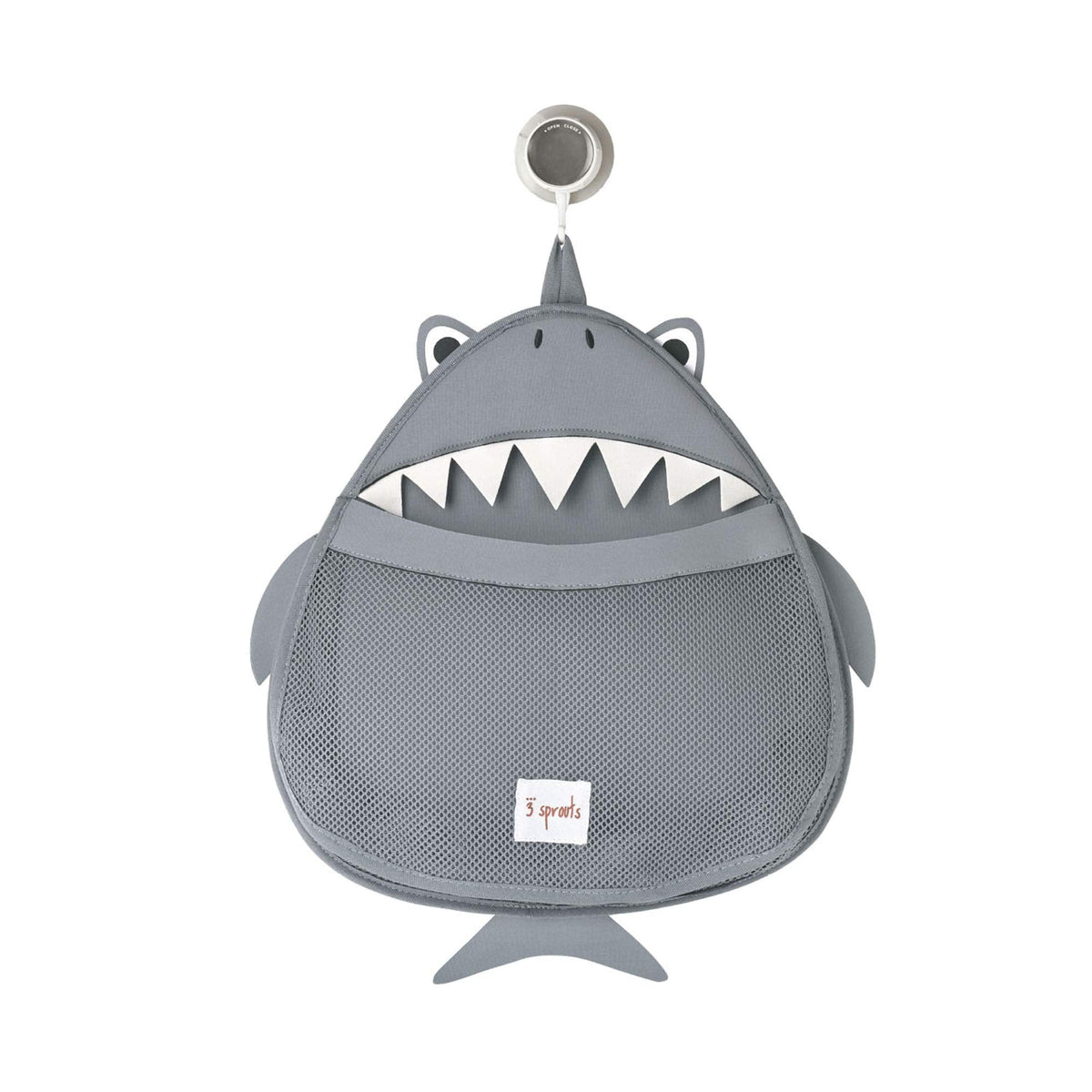 3 Sprouts Bath Storage Caddy - Organizer for Shower, Baby and Toys, Shark