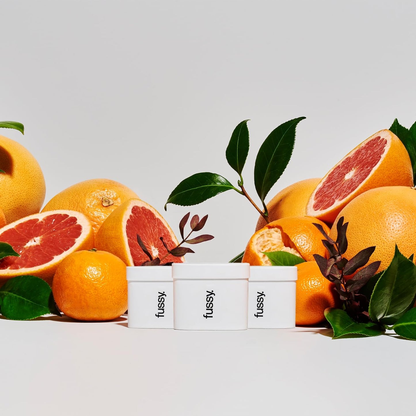 Fussy - Natural Deodorant Refill - Pack of 3 - Aluminium Free - Citrus Scent - 24 Hour Protection - 100% Effective - Wide Eyed - Mandarin, Grapefruit