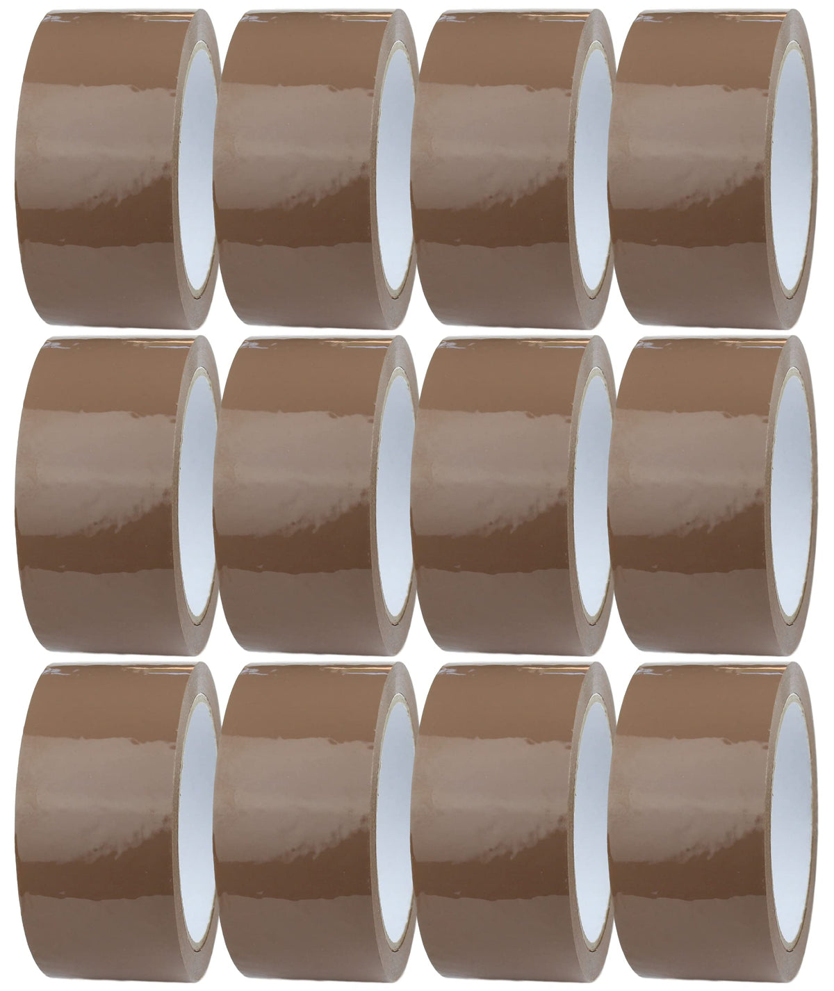 Crimson Starfish 12 x Brown Packaging Tape Rolls 48mm x 66m | Packaging Tape for Packing Parcels, Boxes, Postage, Moving House | Adhesive Parcel &