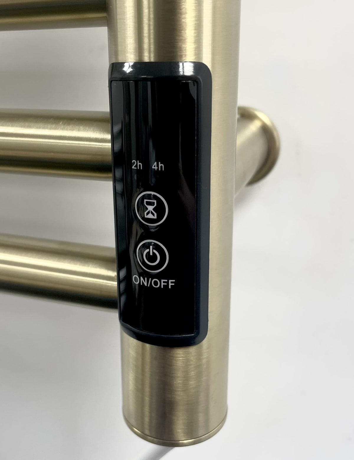 Manissa Siena Brushed Brass Electric Heated Towel Rail 400mm W x 720mm H