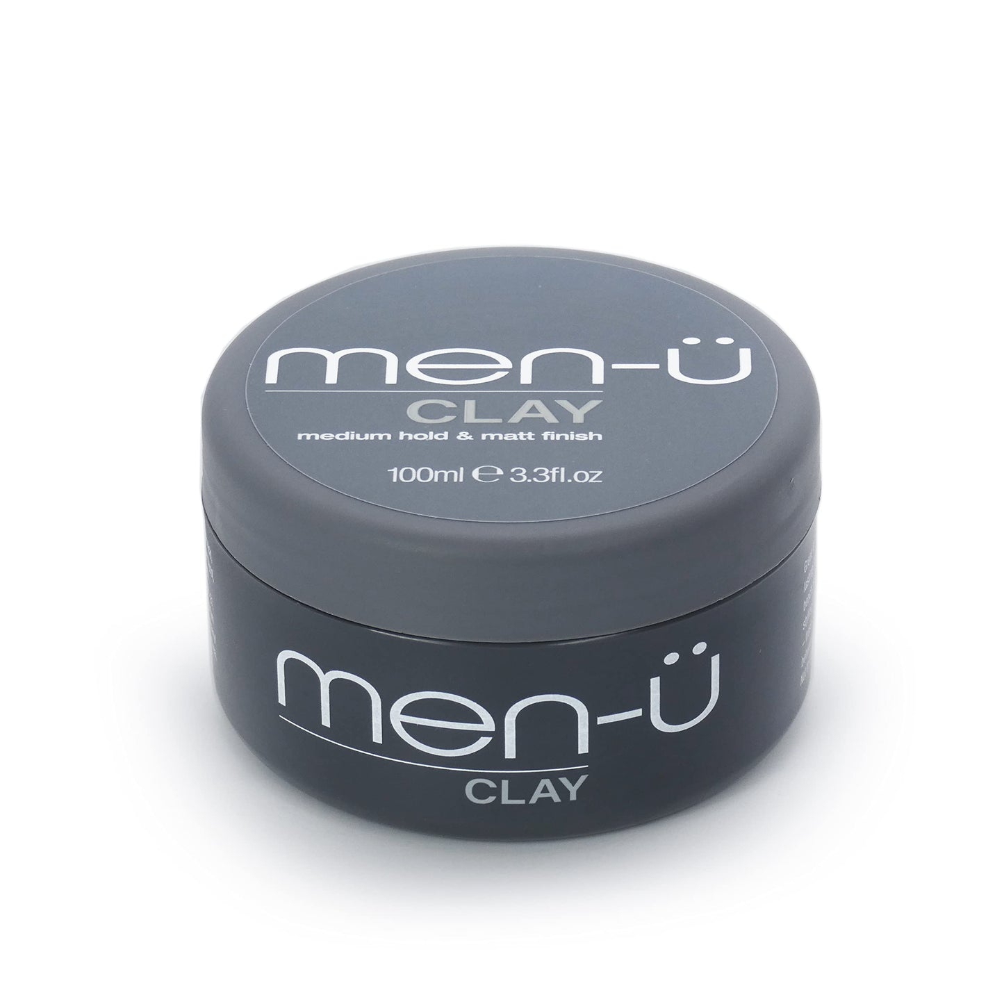 men-u hair CLAY 100ml, mens hair products ? Great for matt, choppy and dishevelled styles. SIGNATURE WATERMELON FRAGRANCE - Mens hair wax w/medium