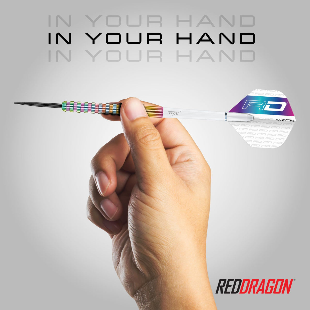 RED DRAGON Javelin Spectron 22 Gram Premium Tungsten Steeltip Darts Set with Dart Flights and Dart Shafts (Stems)