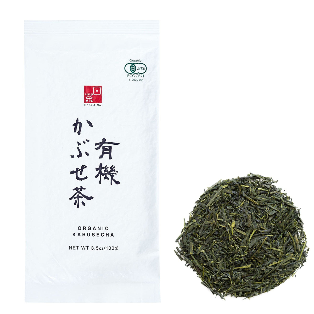 Ocha & Co. Organic Kabusecha ? Japanese Loose Leaf Green Tea - Umami - Shade Grown Green Tea ? Milder and Sweeter than Loose Leaf Sencha, 100g/3.5oz.