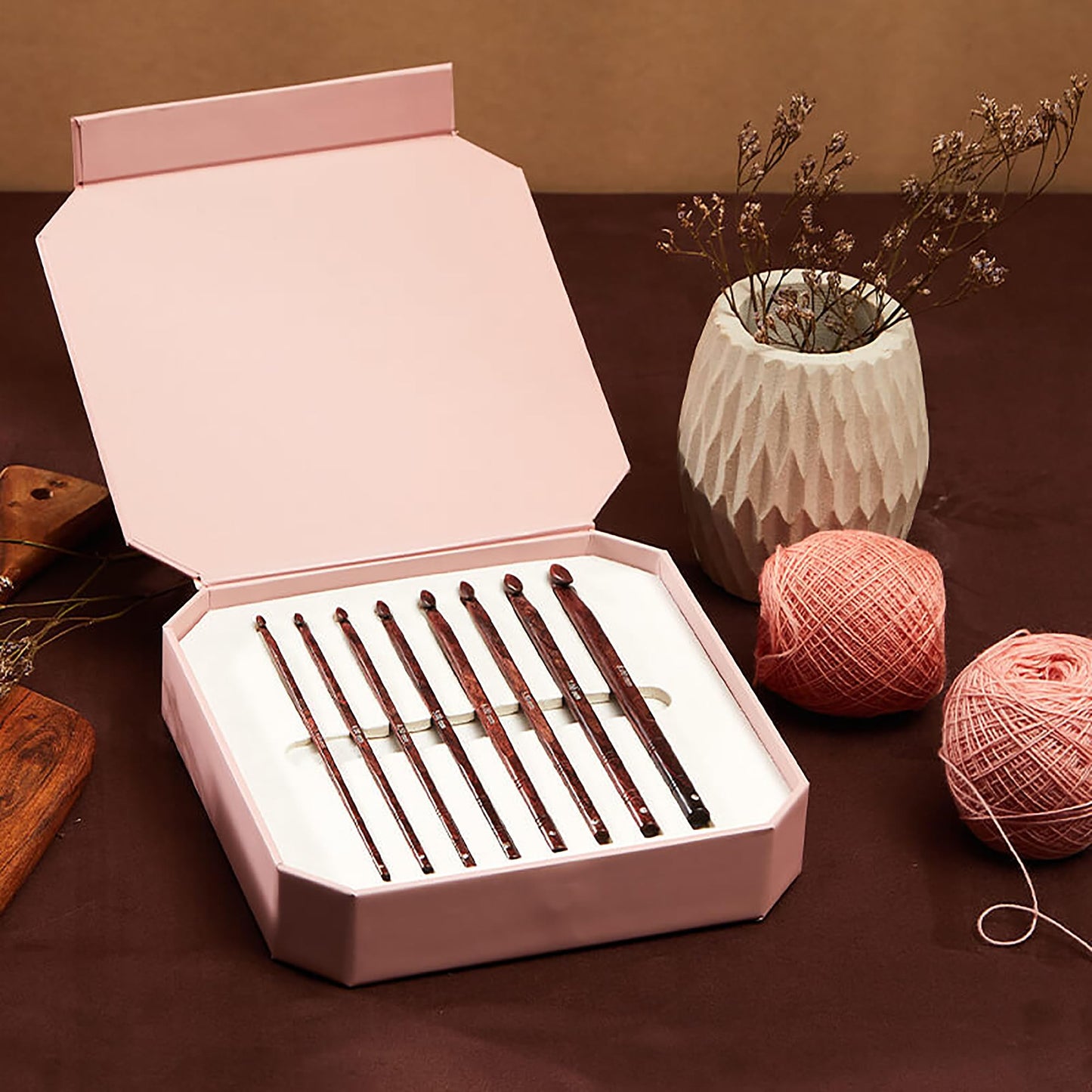 KnitPro Deluxe Gift Set - Symfonie Rose Crochet Hooks (3.50-8.00mm)