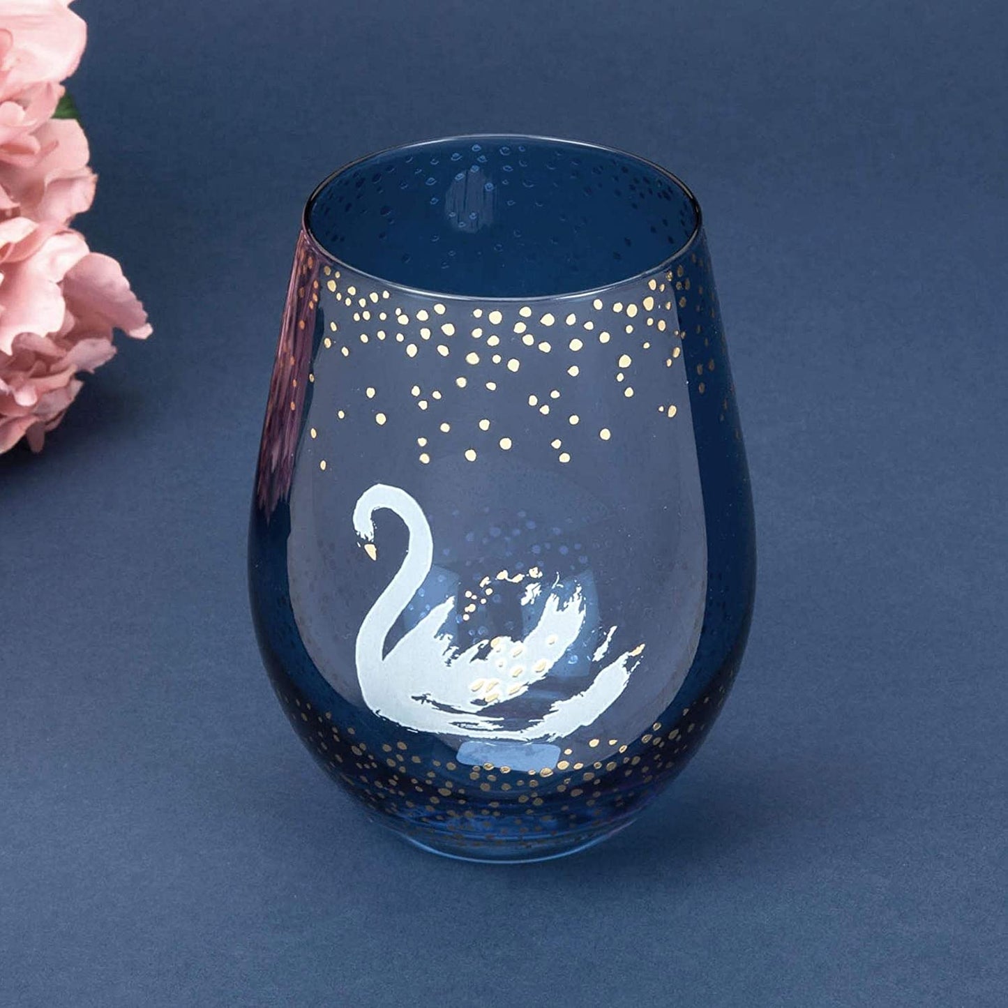Swan glass without stem.