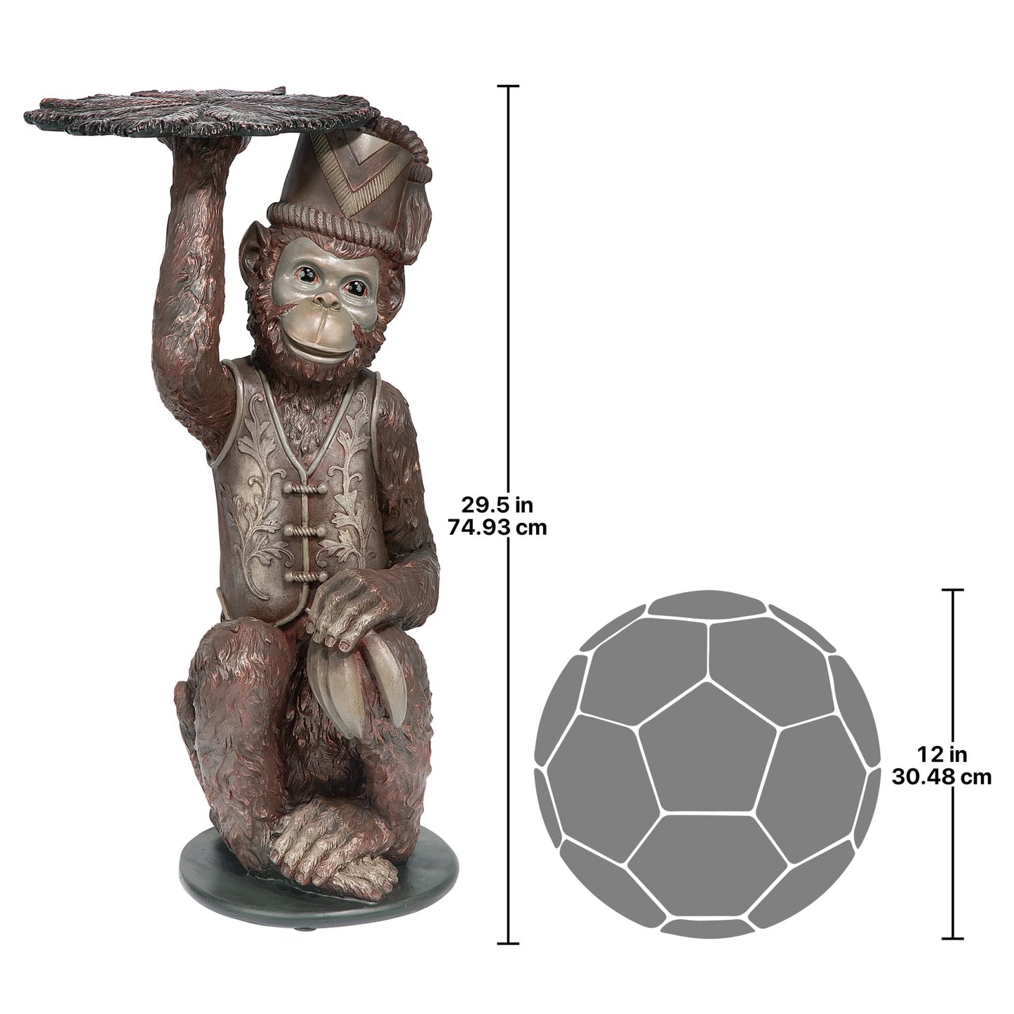 Design Toscano Sophie in her Sundress Garden Statue Bird Bath Feeder, 53.5 cm, Polyresin, Antique Stone