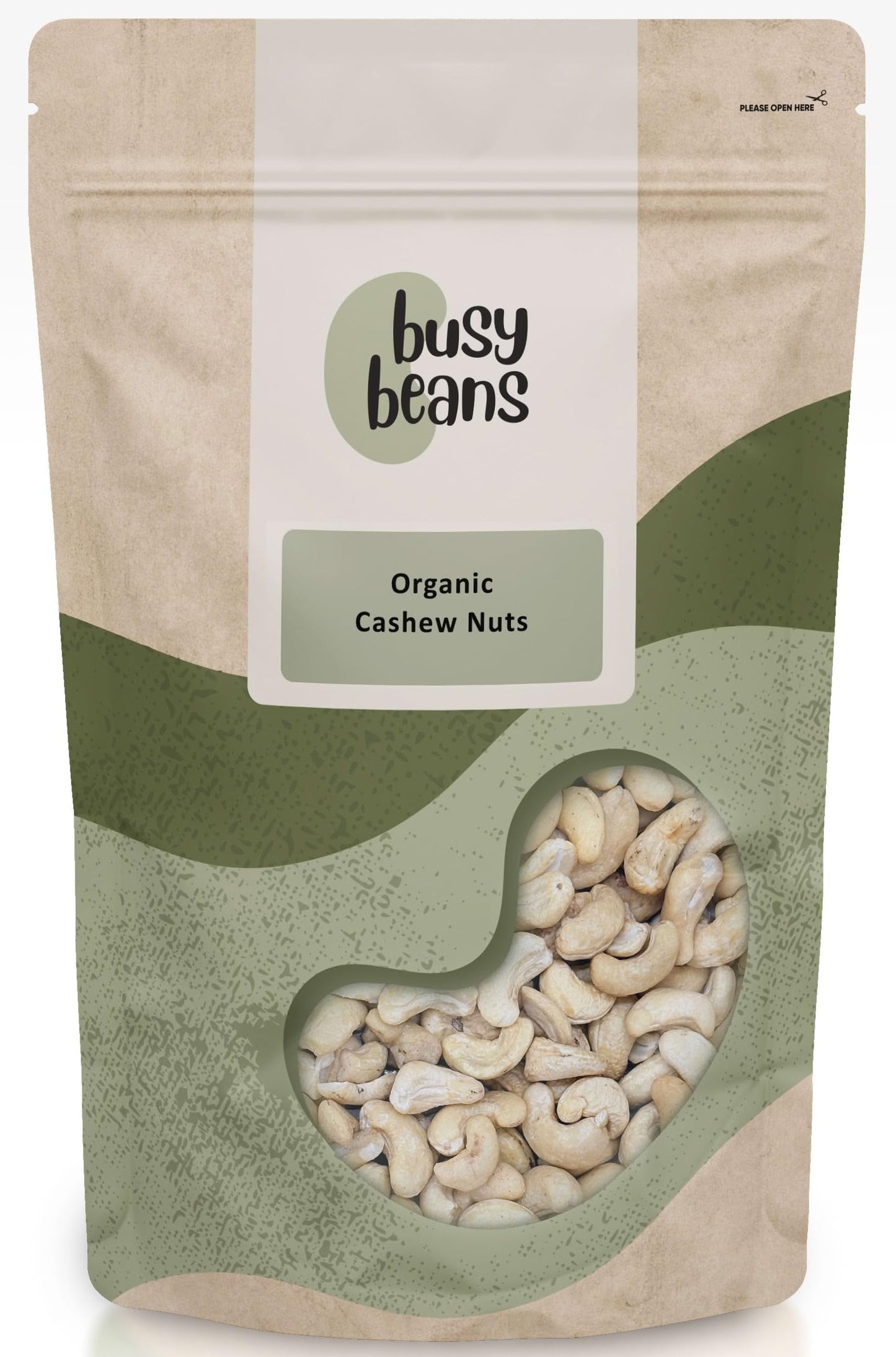 Organic Cashew Nuts by Busy Beans Organic (500g)