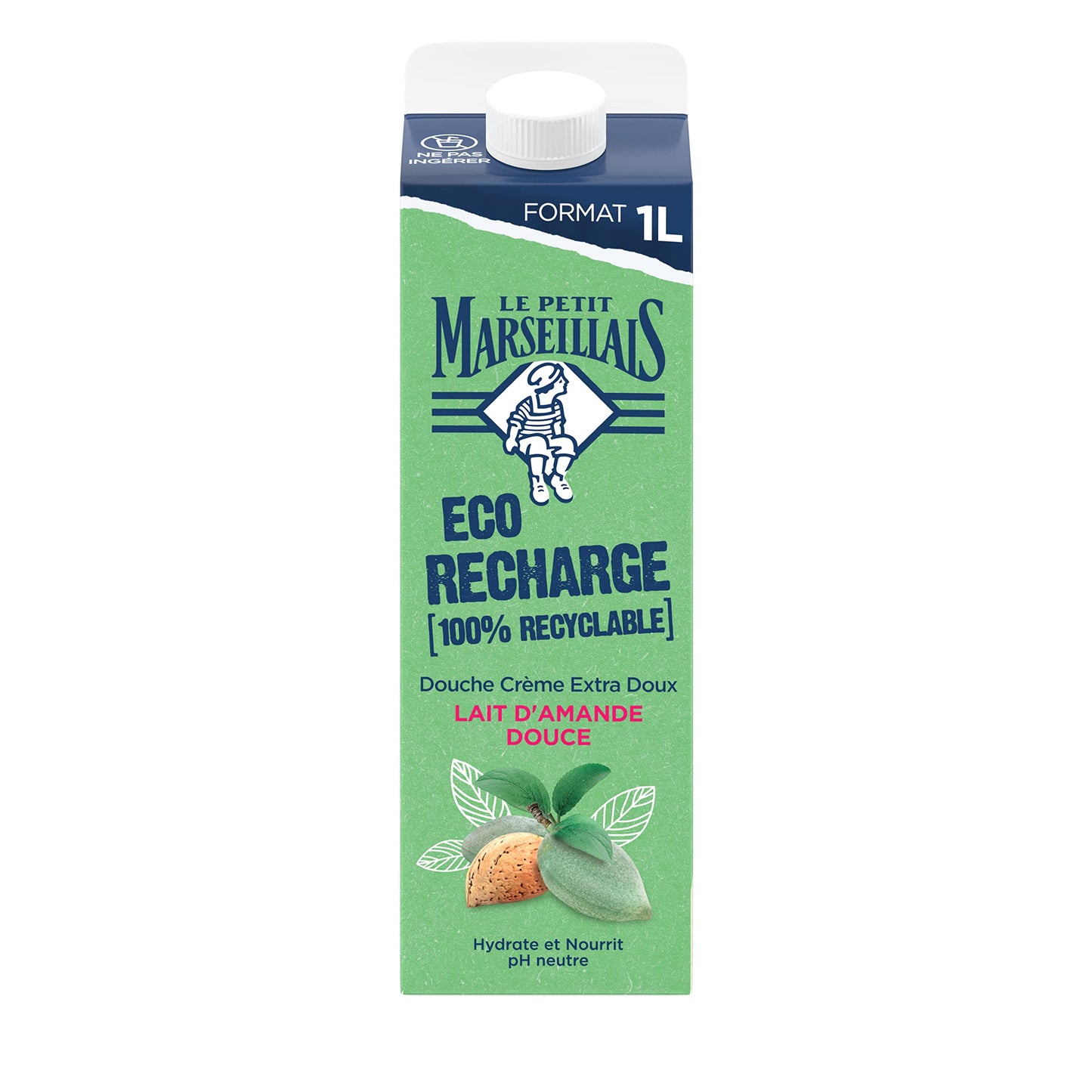Le Petit Marseillais Extra-Gentle Shower Sweet Almond Fragrance Refill 1L