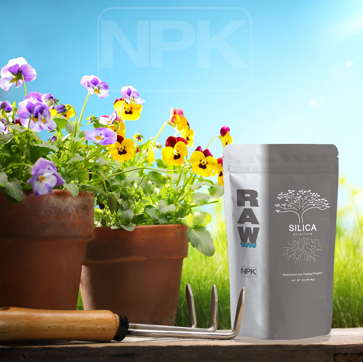 RAW Silica 8oz - High-Purity Plant Supplement for Stronger Growth and Stress Resistance - Essential Silicon Nutrient for Hydroponics, Soil, and Coco