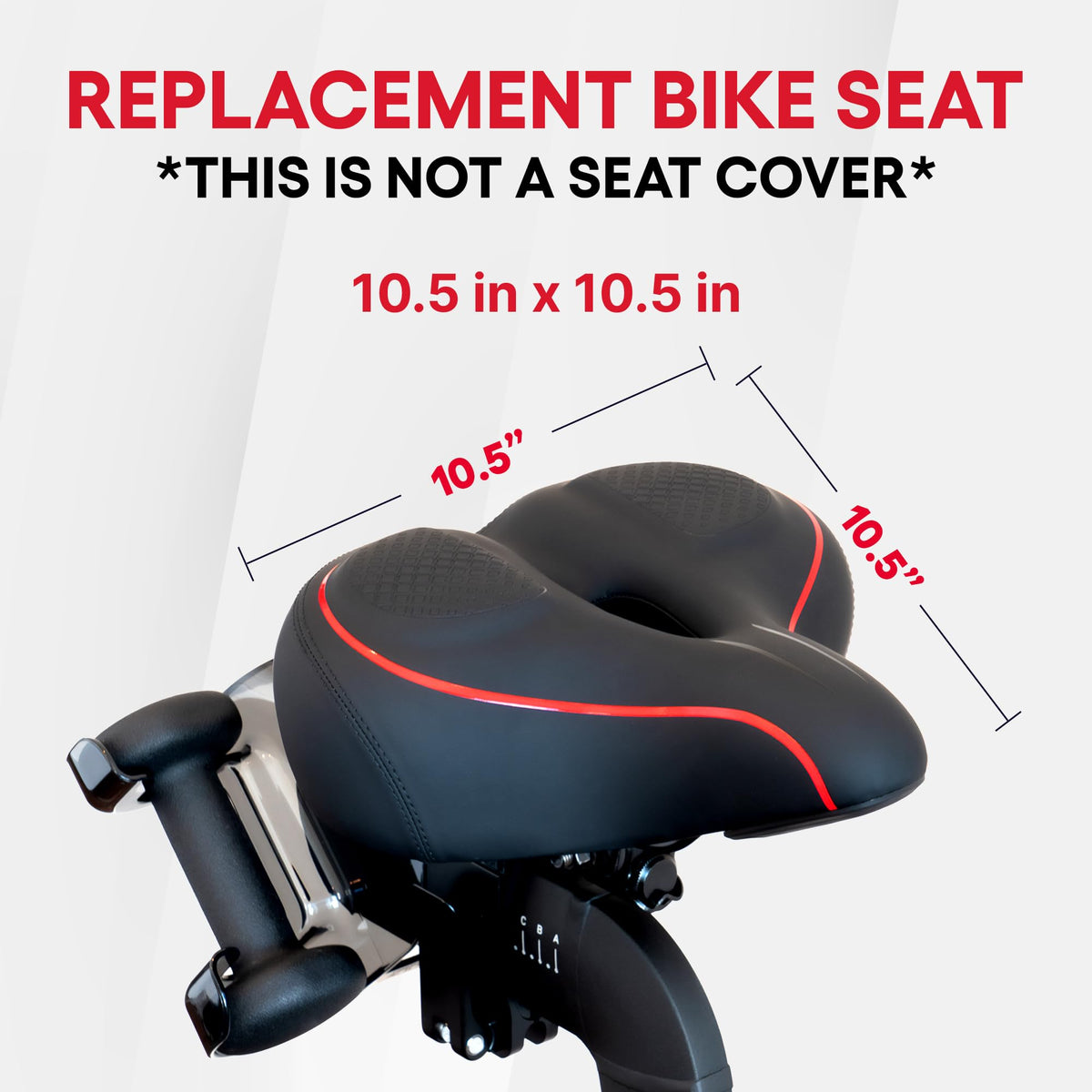 TrubliFit Extra Wide Oversized Bike Seat - Peloton & Plus, Comfortable Saddle for Women & Men, Accessory