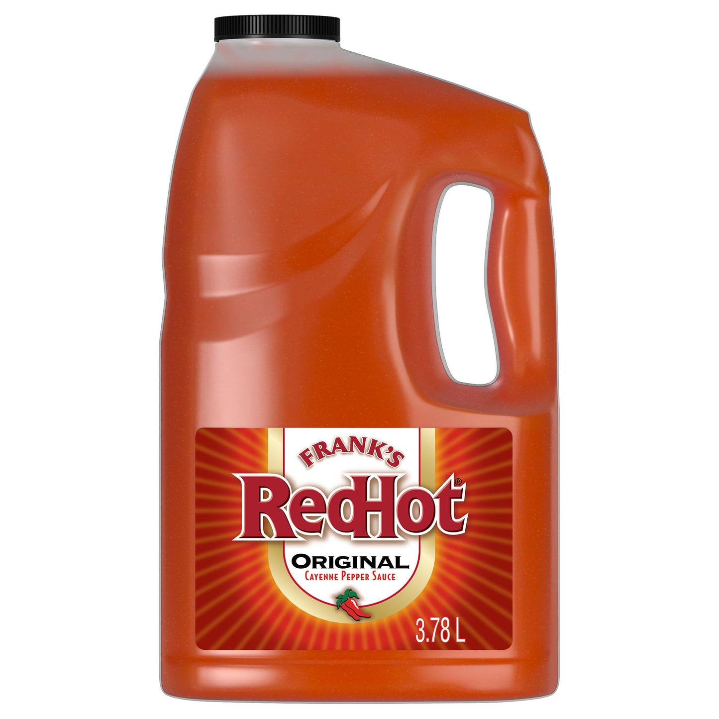 Frank's RedHot Original Cayenne Pepper Sauce, Premium Blended Cayenne Peppers, Bold & Spicy Flavour, Bulk Container, 3.8L