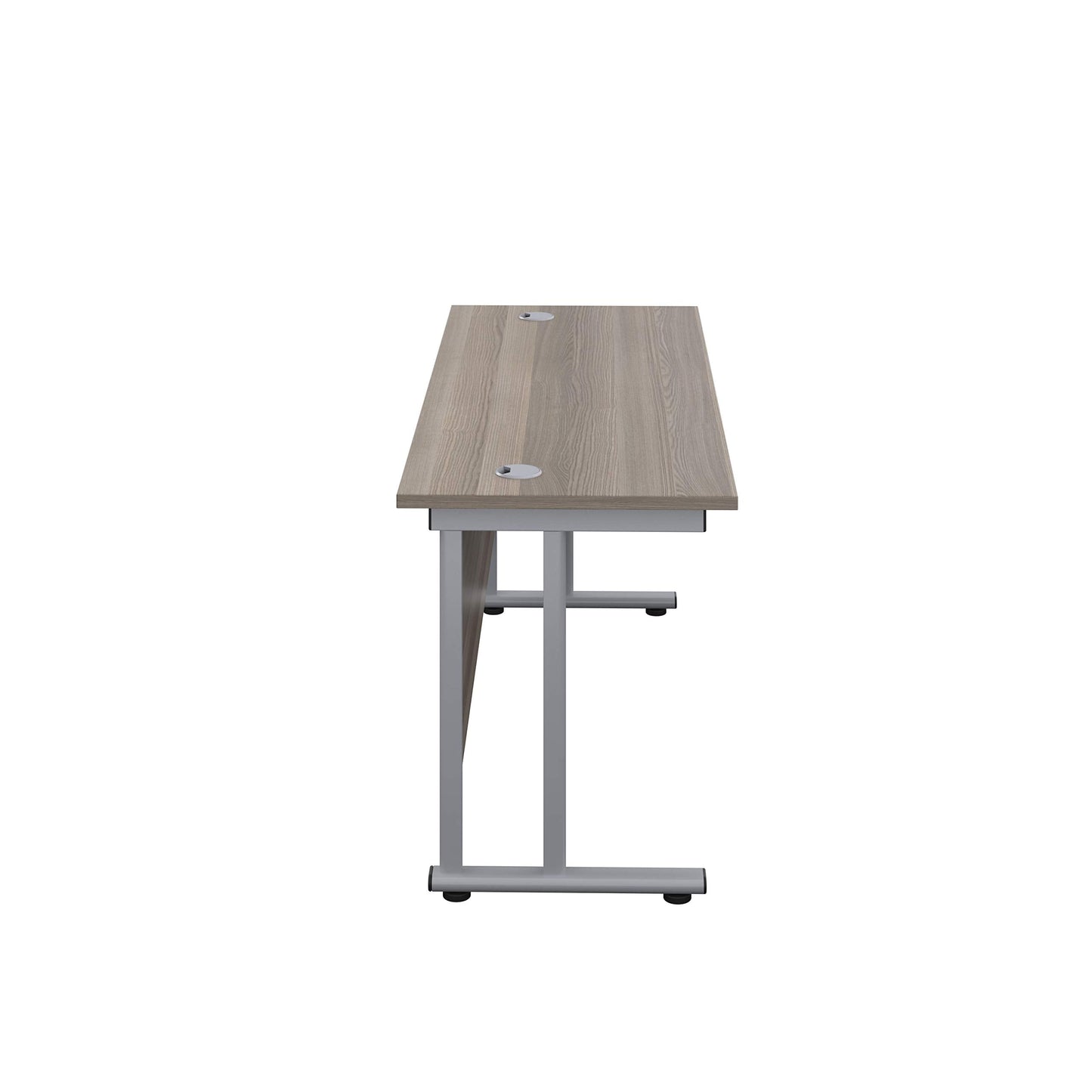 Office Hippo Heavy Duty Rectangular Cantilever Office Desk, Home Office Desk, Office Table, Integrated Cable Ports, PC Desk For Office or Home