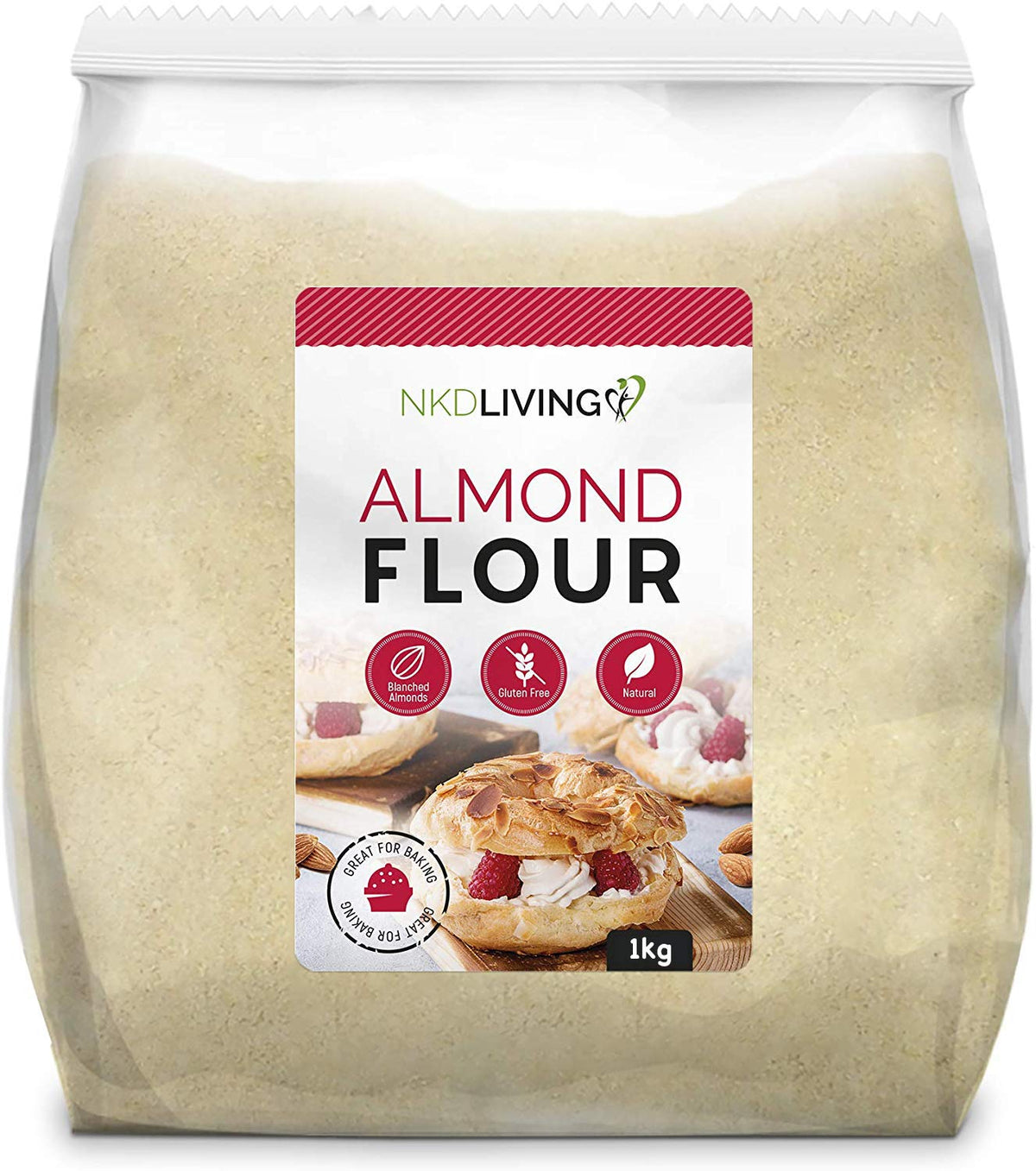 NKD Living Almond Flour (1kg) Finely ground almonds from Spain