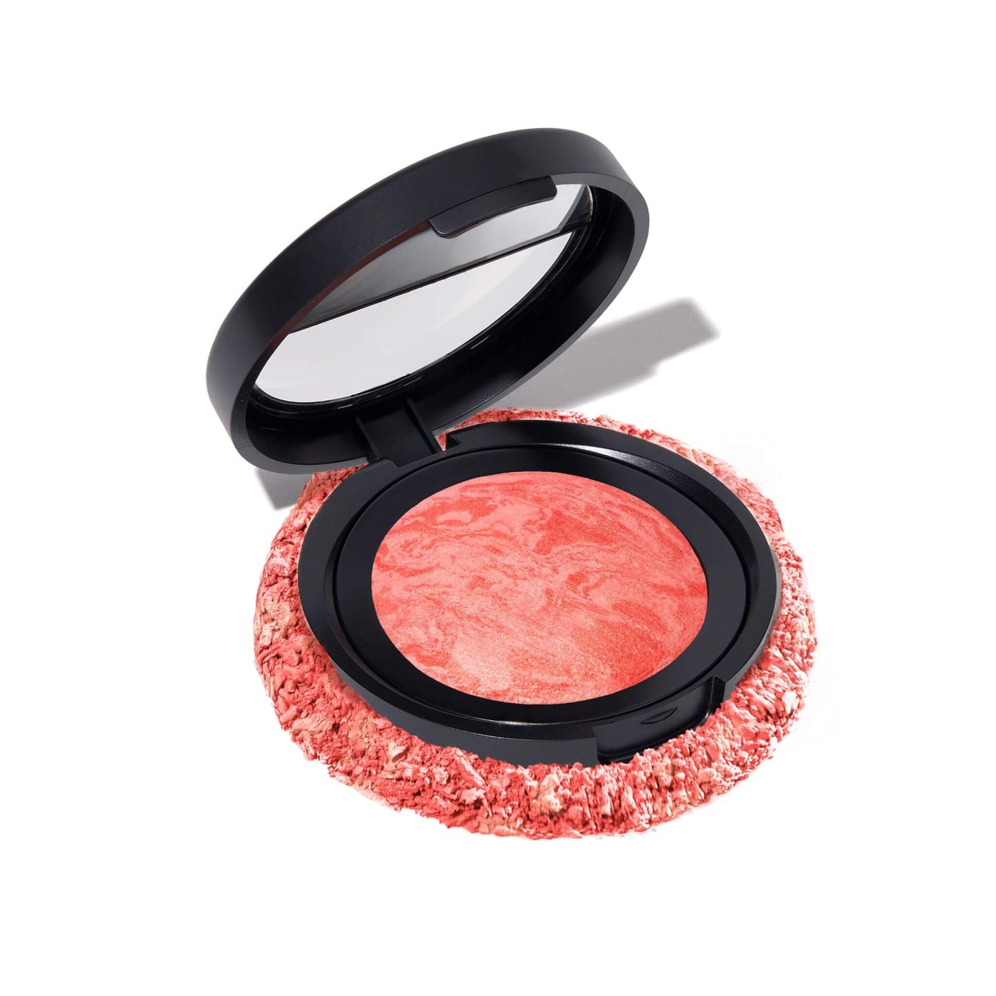 LAURA GELLER NEW YORK Baked Blush-n-Brighten Marbleized Blush for Cheeks - Natural Finish - Buildable Color (114 Cherry Custard)
