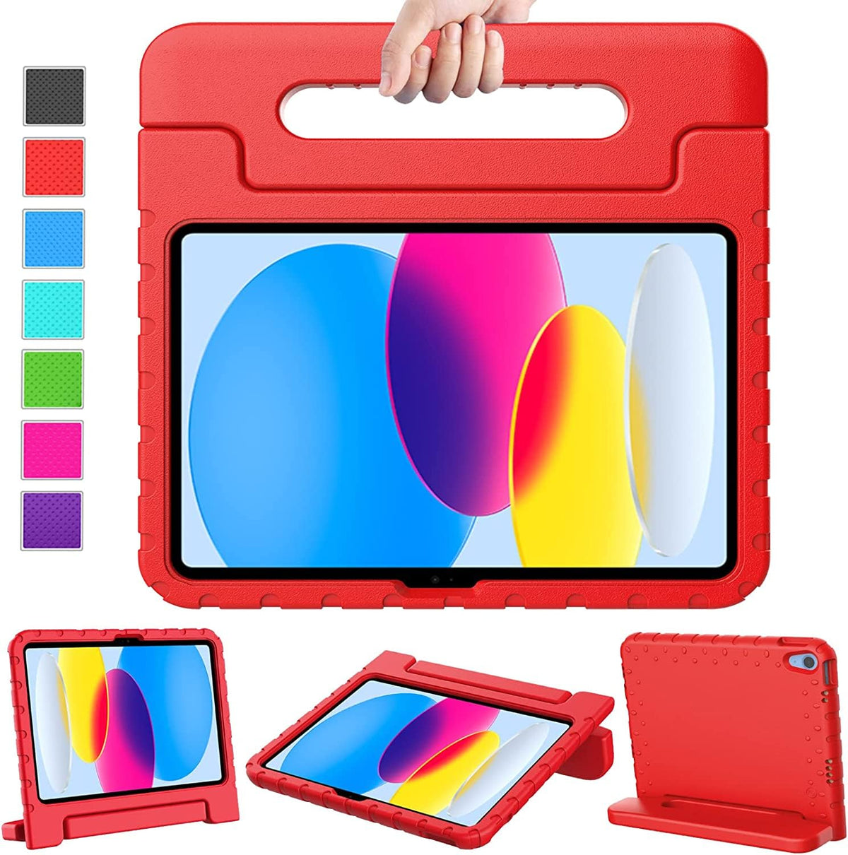 KNEKT Shockproof Kids Case for iPad 11th Generation A16 11" 2025, 10th Generation 10.9" 2022 & iPad Air 11'' 2024, iPad 10th/11th Gen Tough Case