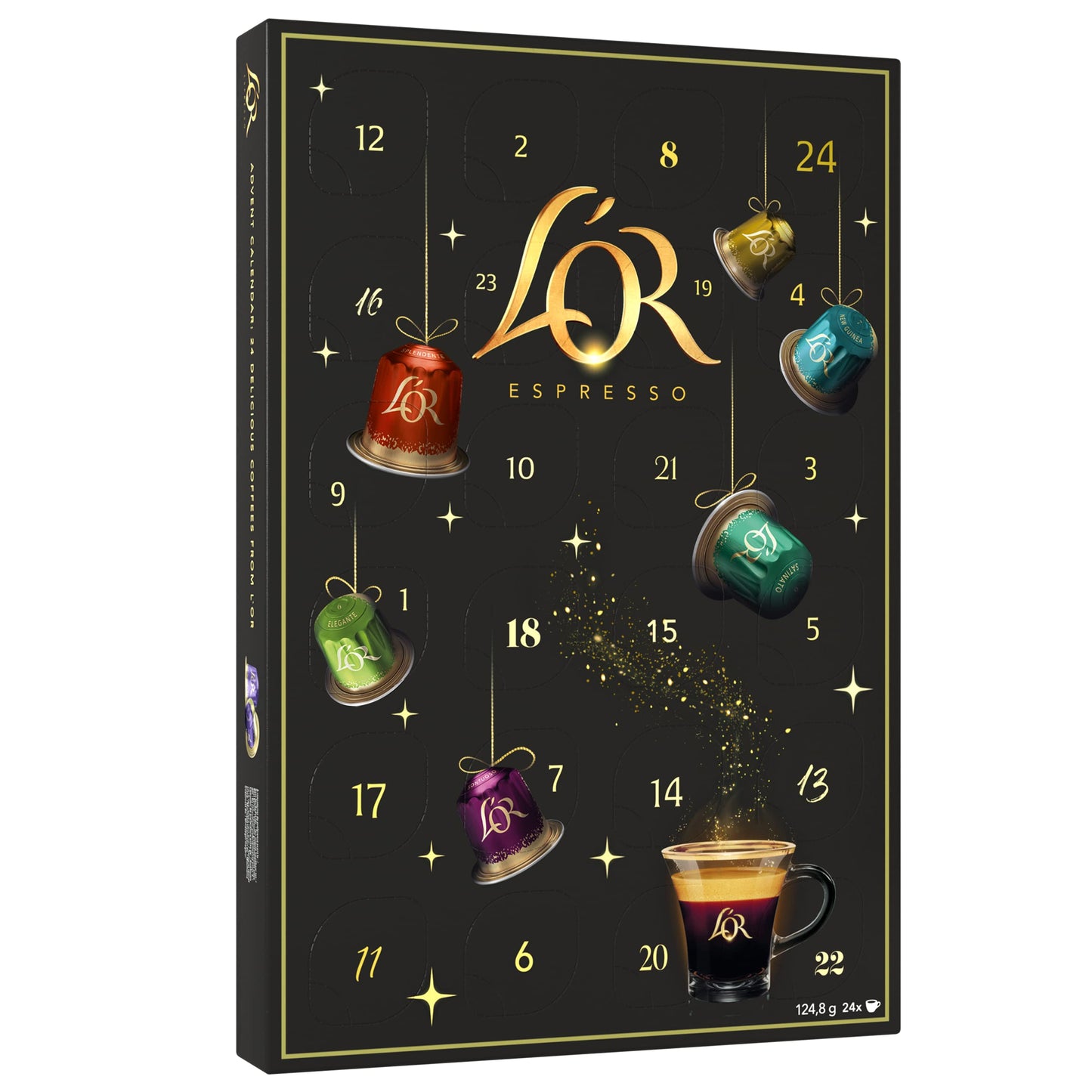 L?OR Coffee Pod Advent Calendar (24 Nespresso?* Compatible Coffee Capsules)