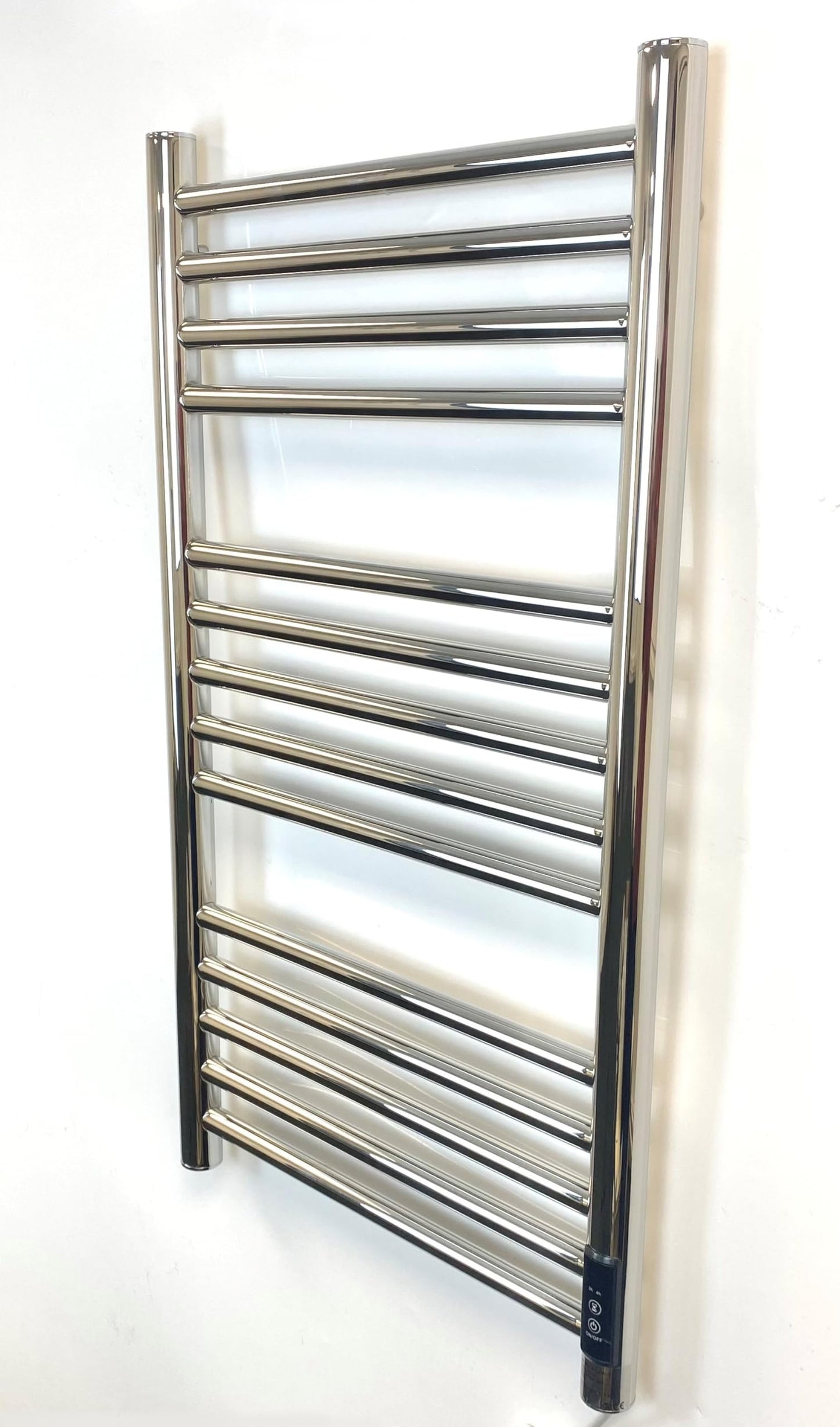 Manissa Siena 500w x 720h Stainless Steel Electric Heated Towel Rail Mirror Polished Finish Towel Radiator