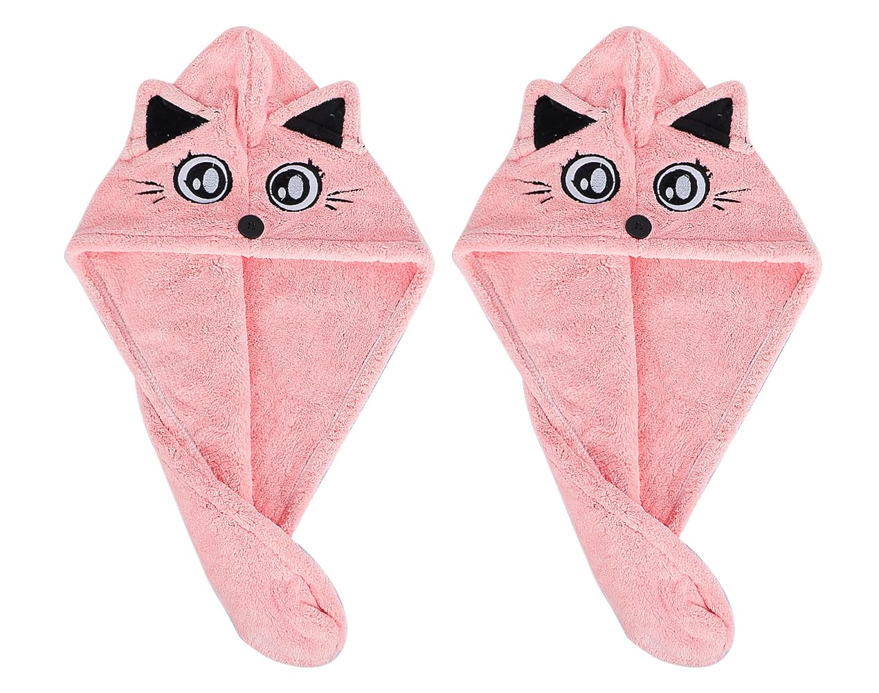 Microfiber Hair Drying Cap Super Absorbent Hair Drying Towels Wrap Women Girls Quick Dry Hair Turban Cap with Button Design Bath Shower Head Wrap