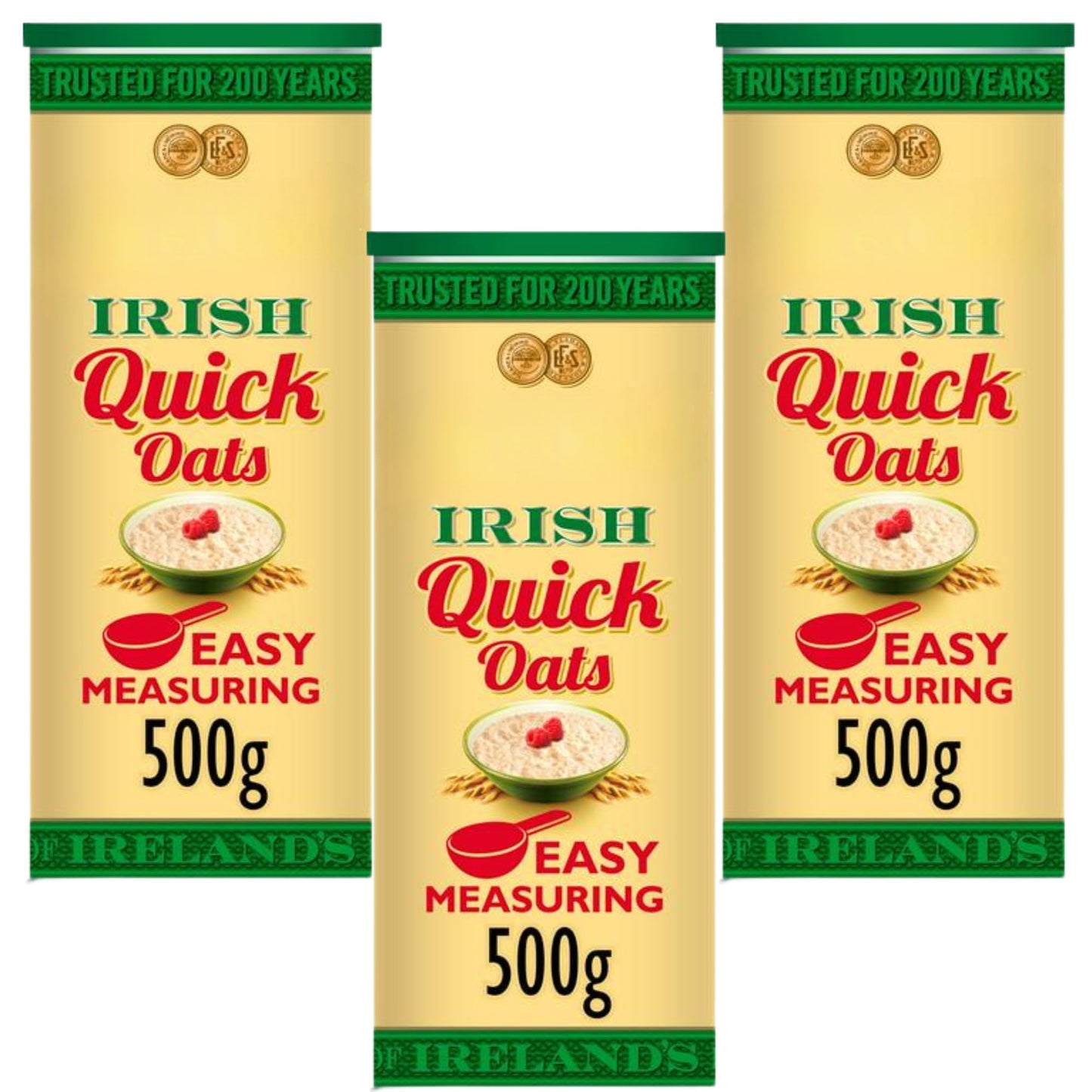 Breakfast Oats Bundle with Flahavan's Irish Quick Oats 500g (3 Pack)