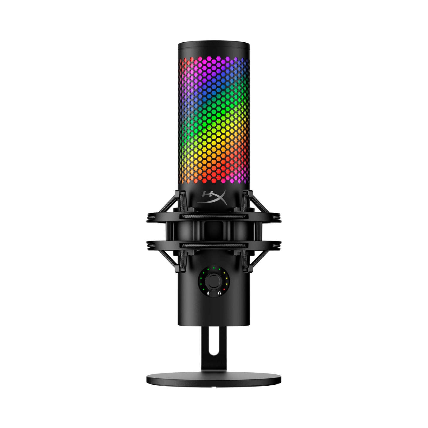 HyperX QuadCast 2 S ? USB Microphone, with RGB Lighting, Streaming and Podcasting, with On-Board Controls, LED Lighting, Removable Shock Mount, PC,