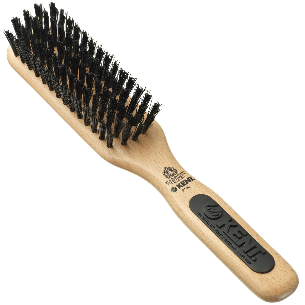 Kent Brushes PF06 Perfect For Smoothing Hairbrush - Narrow Bristle & Nylon Mix Brush for Short to Medium Hair
