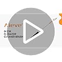 Aieve Radiator Cleaner Brush, 80CM Radiator Brush, Flexible Long Cleaning Duster with Wood Handle for Heater & Dryer Lint & Washing Machine