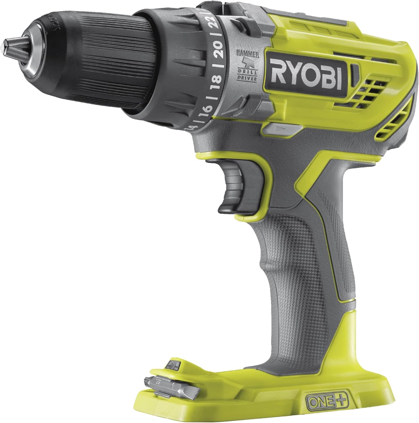 Ryobi R18PD3-0 ONE+ 18V Compact Percussion Drill, Used- good, signs of use & wear & tear, tested, scruffy bag